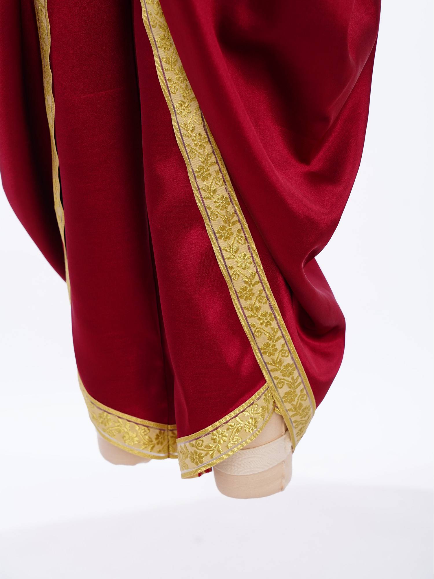 Boys Satin Dhoti Harem Pants Draped Baggy Costume for Halloween, Fancy Dress