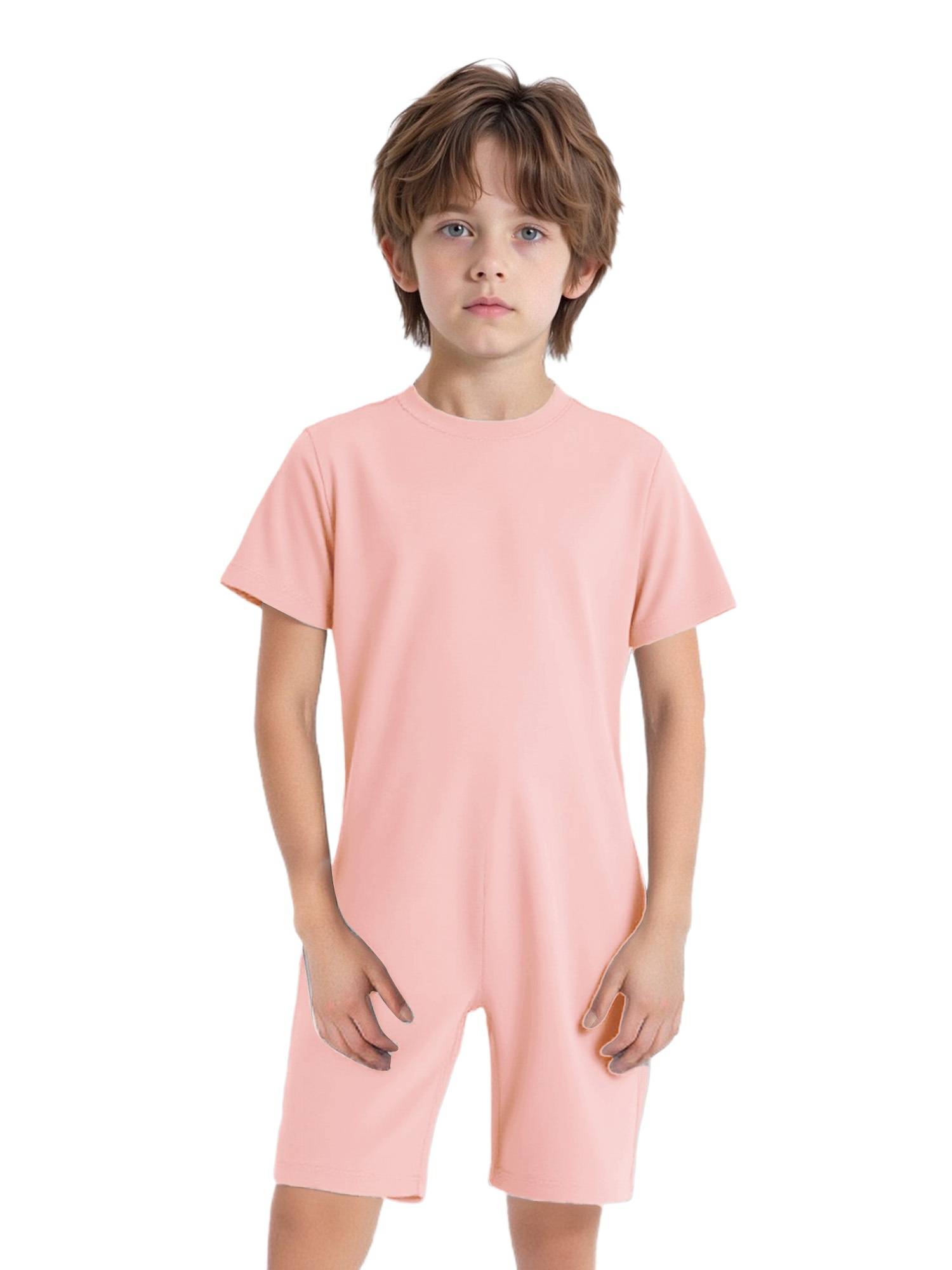 3 Pack Kids Adaptive Jumpsuit Back Zipper Autism Sensory Friendly Clothing
