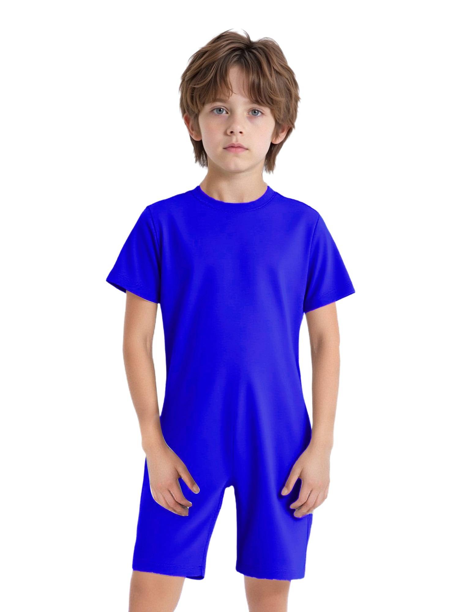 3 Pack Kids Adaptive Jumpsuit Back Zipper Autism Sensory Friendly Clothing