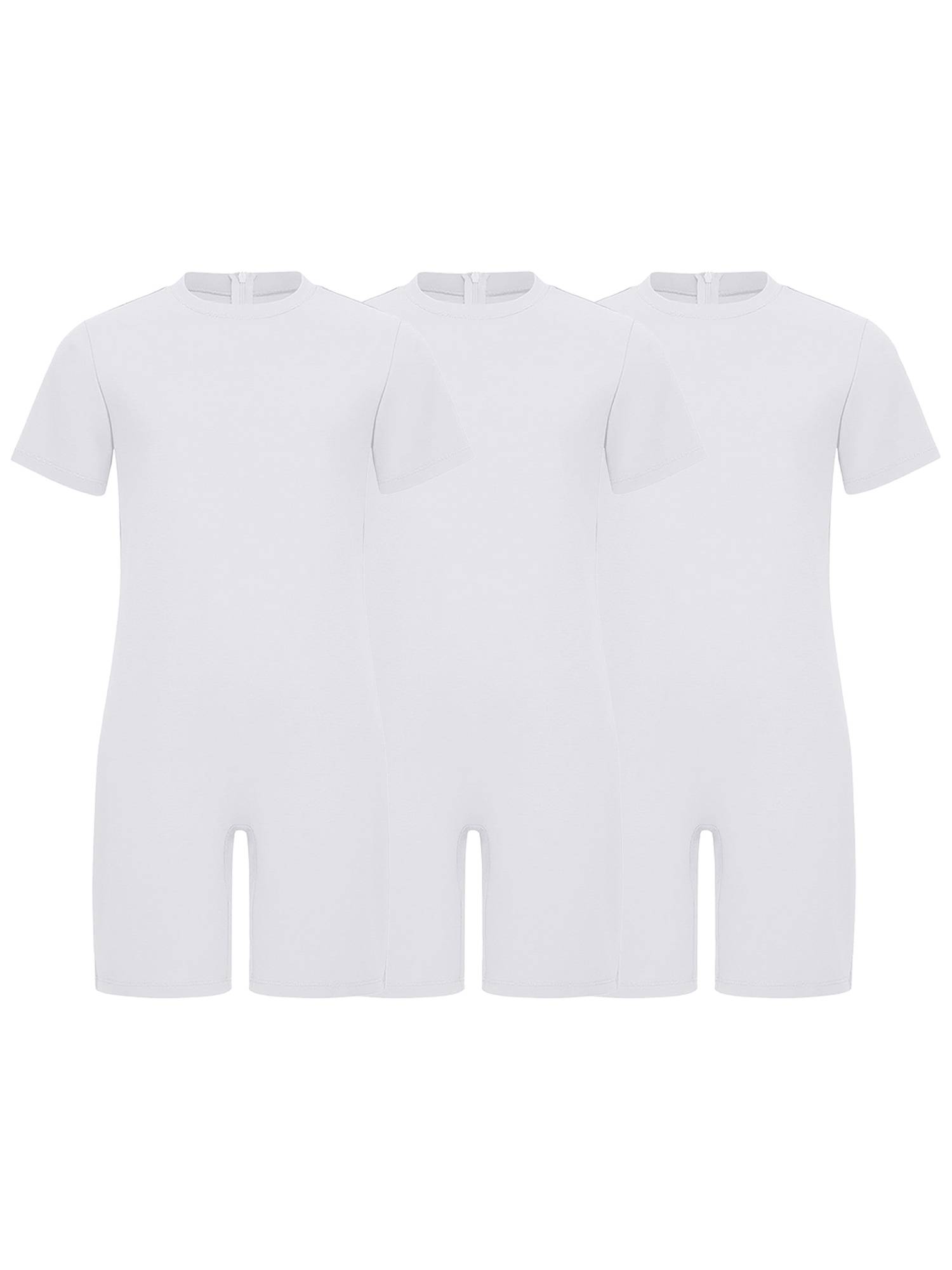3 Pack Kids Adaptive Jumpsuit Back Zipper Autism Sensory Friendly Clothing