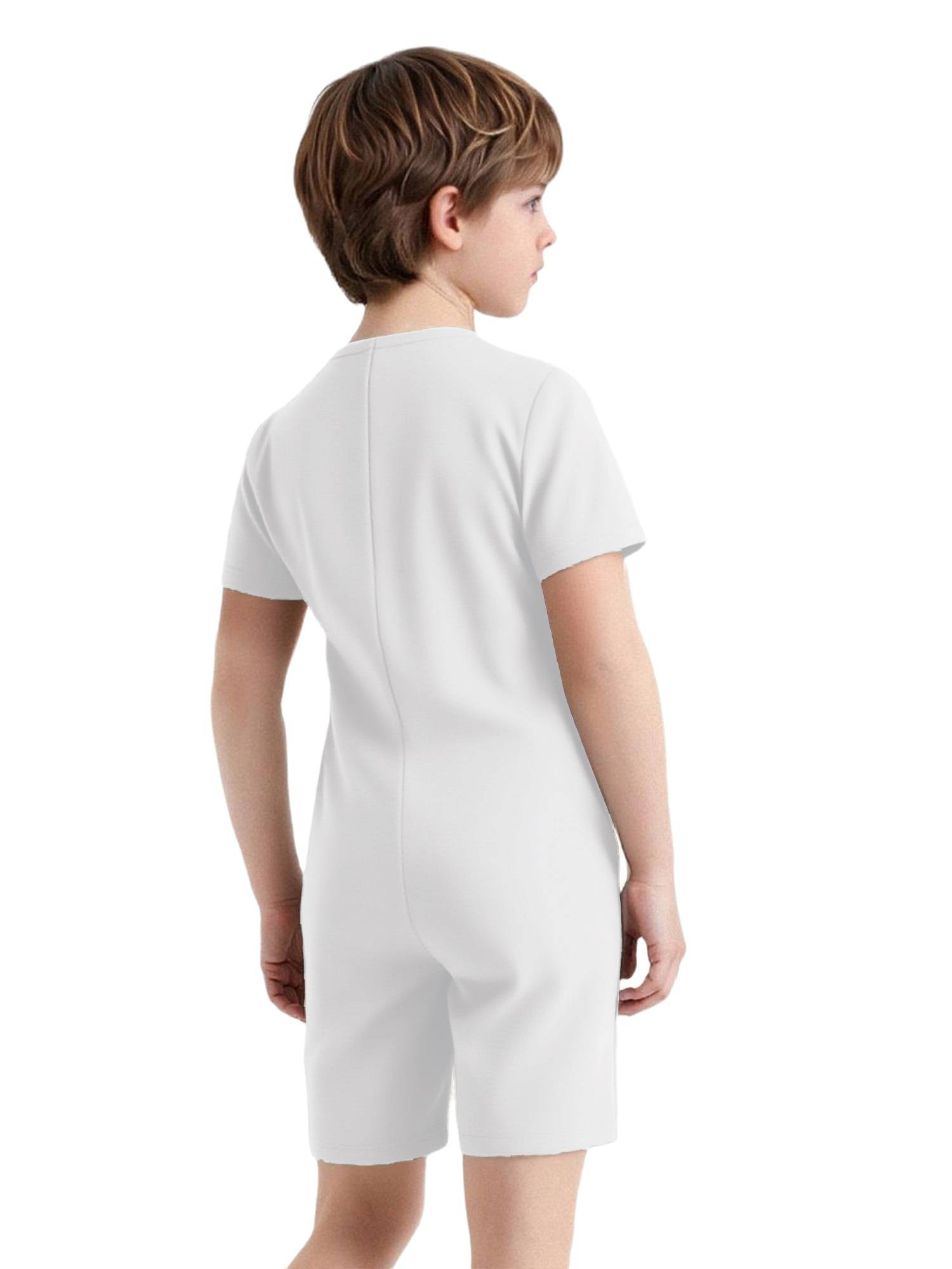 3 Pack Kids Adaptive Jumpsuit Back Zipper Autism Sensory Friendly Clothing