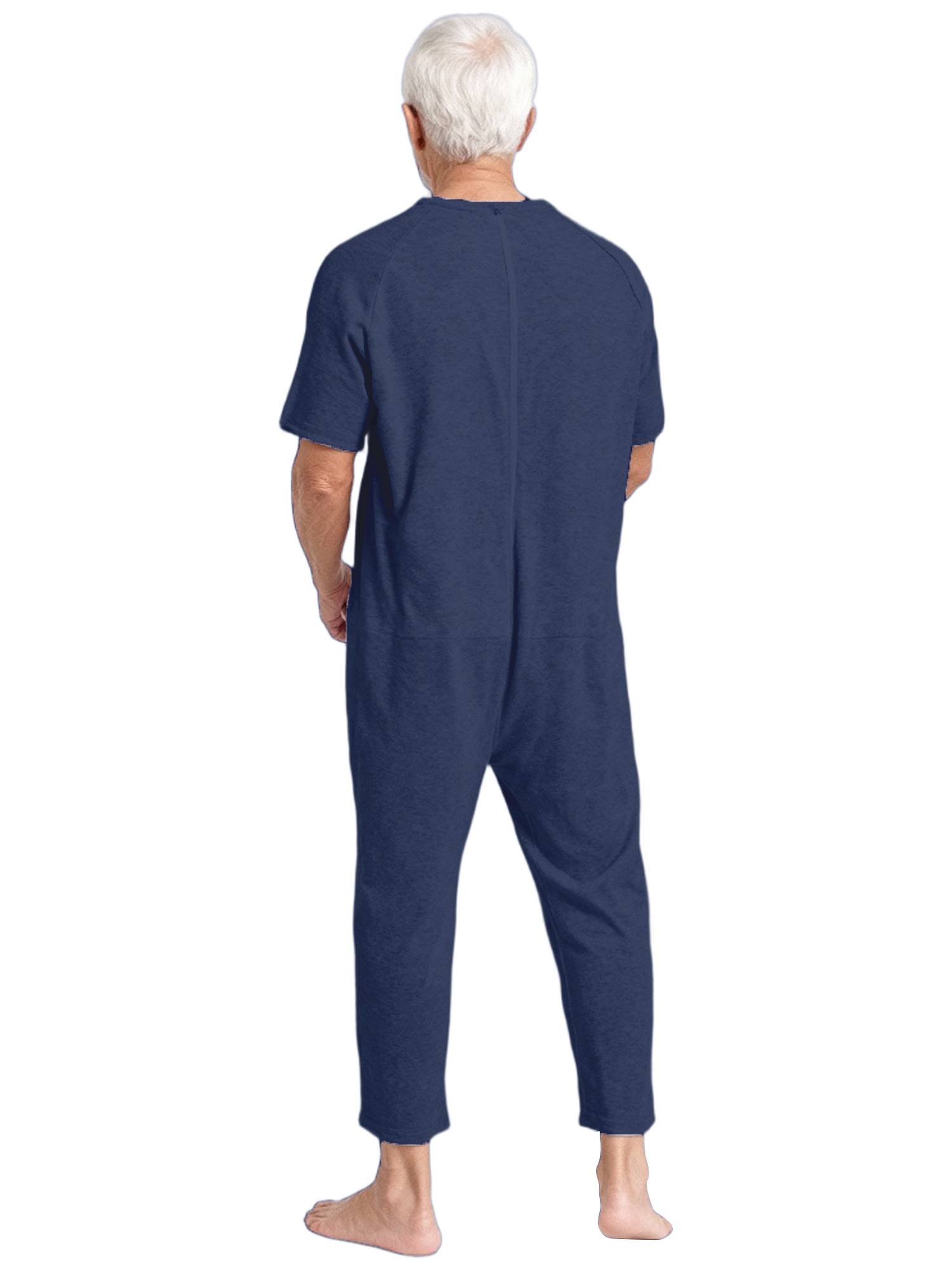 Adults Adaptive Anti-Strip Jumpsuit with Back Zip for Dementia, Alzheimer's