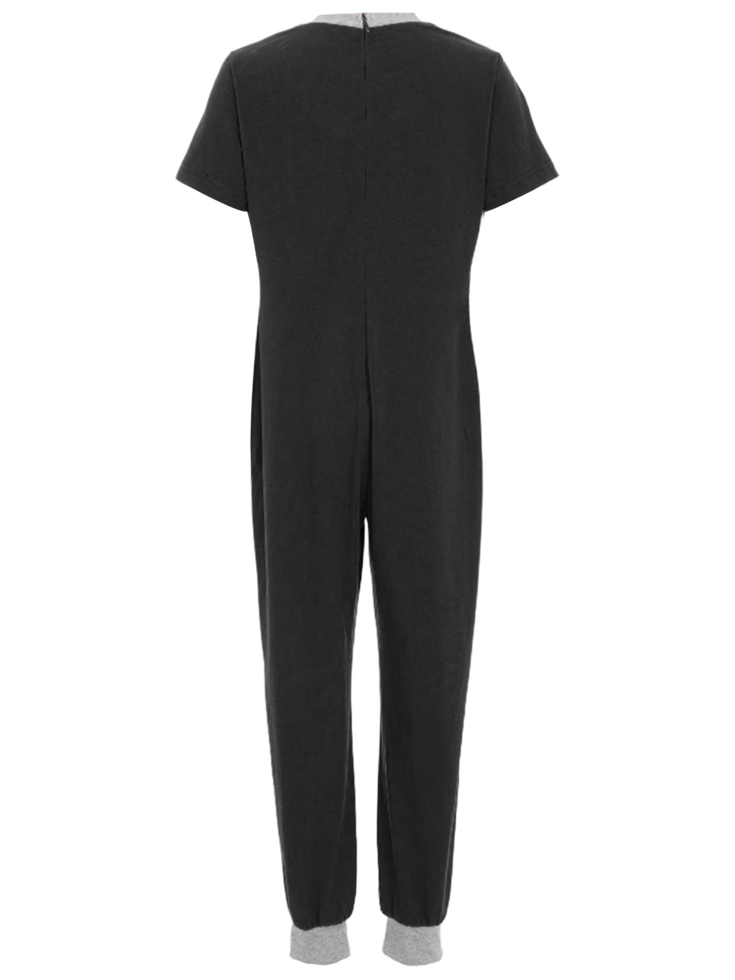 Boys Girls Short Sleeve Adaptive Jumpsuit Back Zipper Autism Sensory Clothes