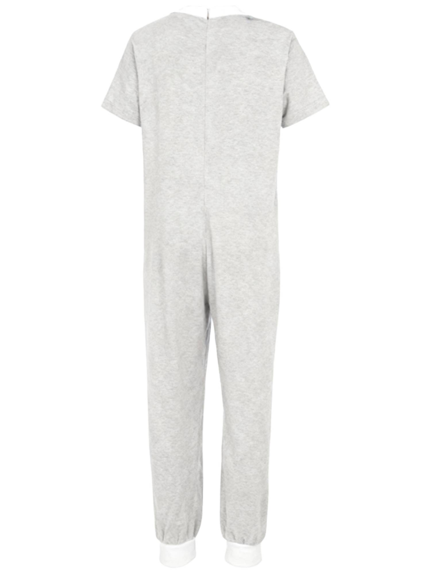 Boys Girls Short Sleeve Adaptive Jumpsuit Back Zipper Autism Sensory Clothes