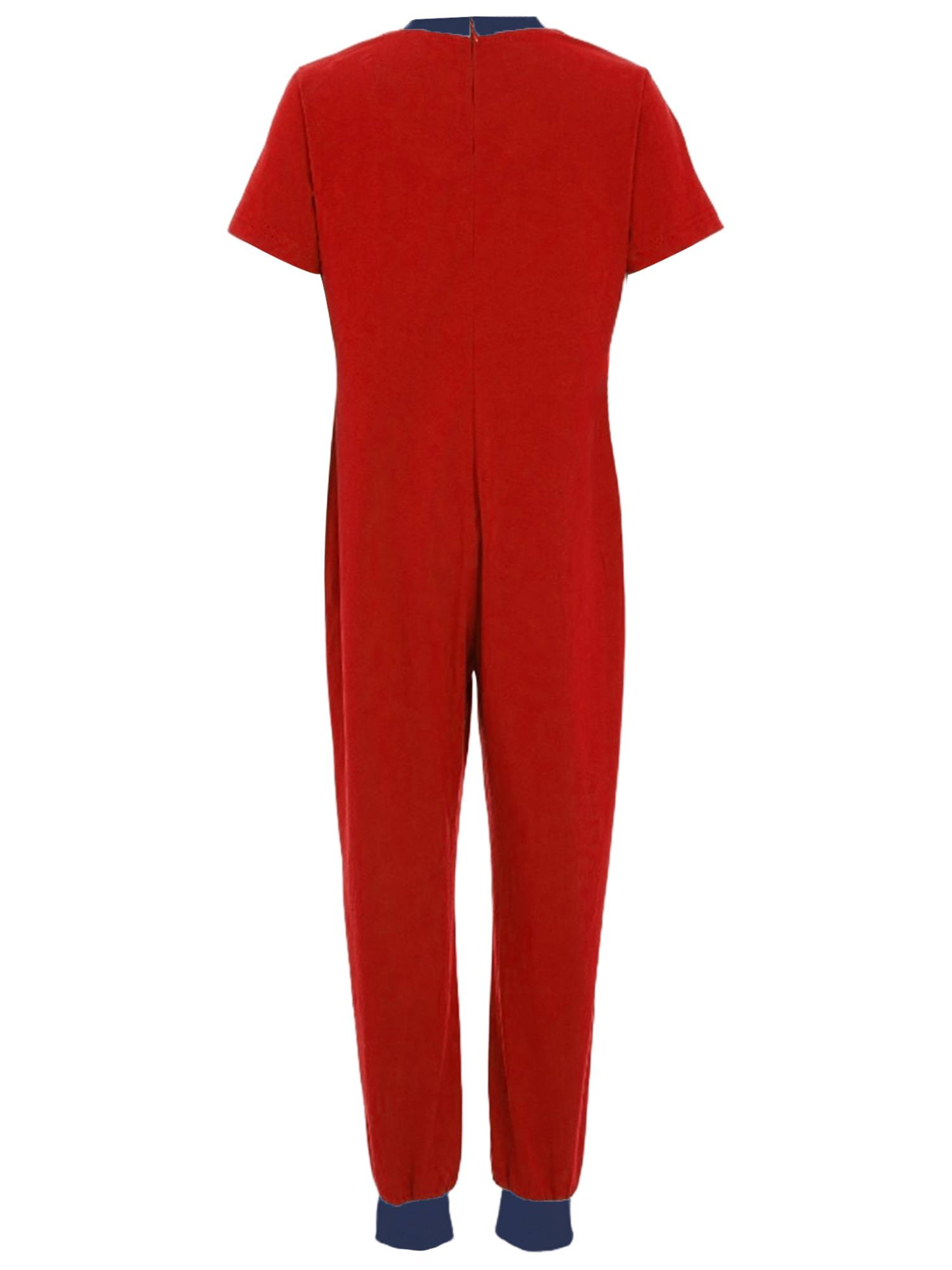 Boys Girls Short Sleeve Adaptive Jumpsuit Back Zipper Autism Sensory Clothes