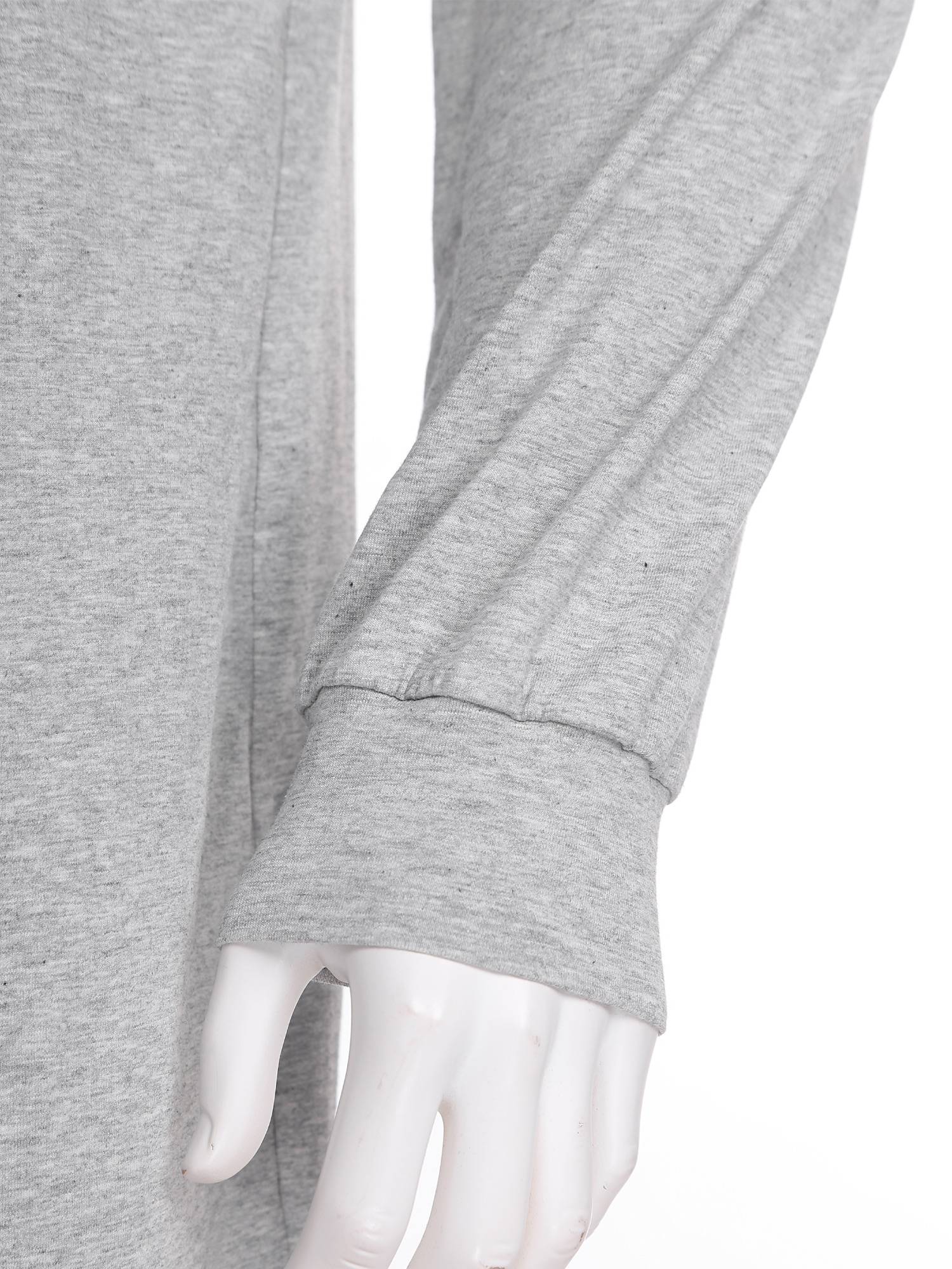 Unisex Anti-Strip Adaptive Jumpsuit Long Sleeve Back Zipper for Dementia
