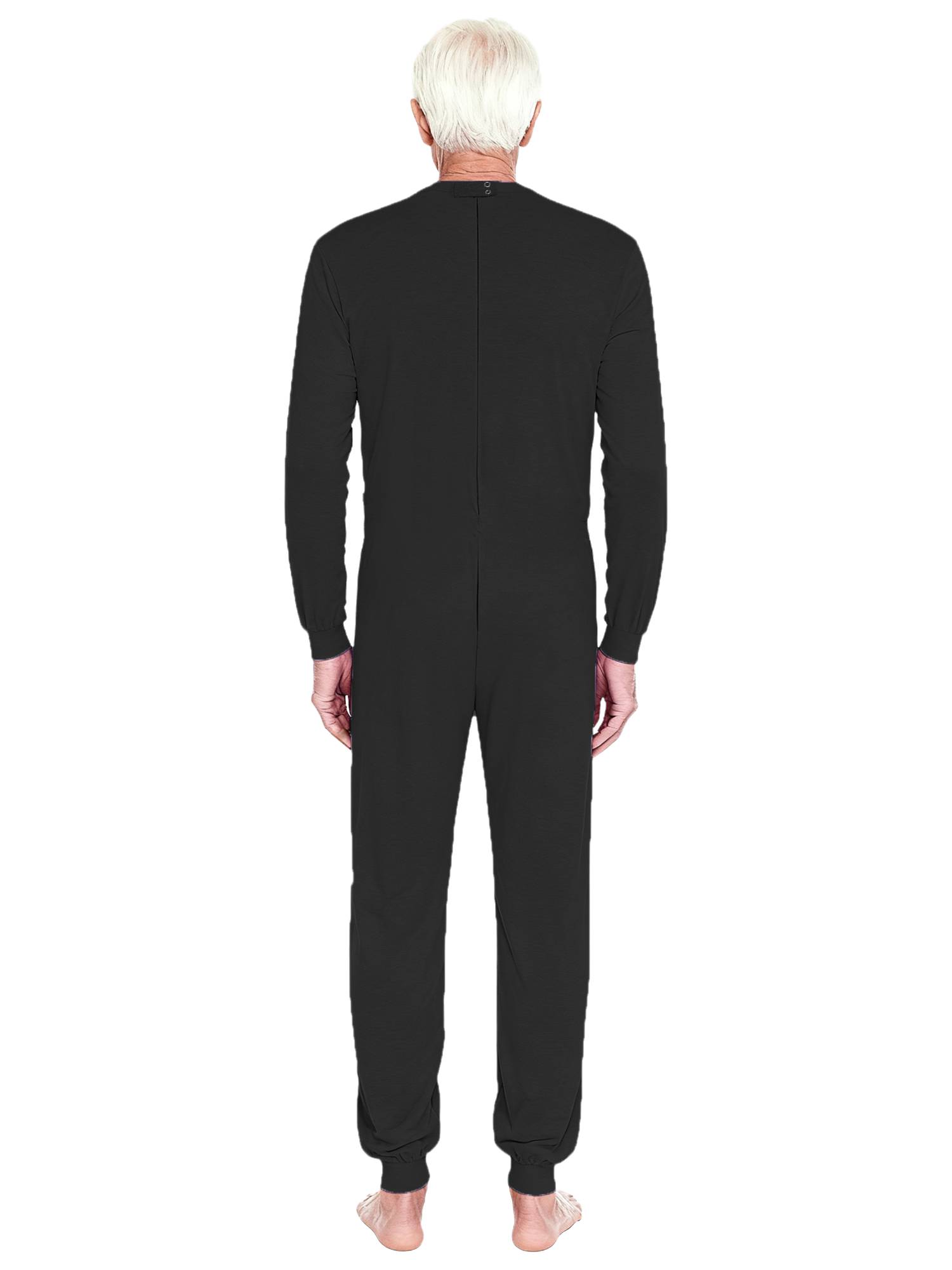 Unisex Anti-Strip Adaptive Jumpsuit Long Sleeve Back Zipper for Dementia
