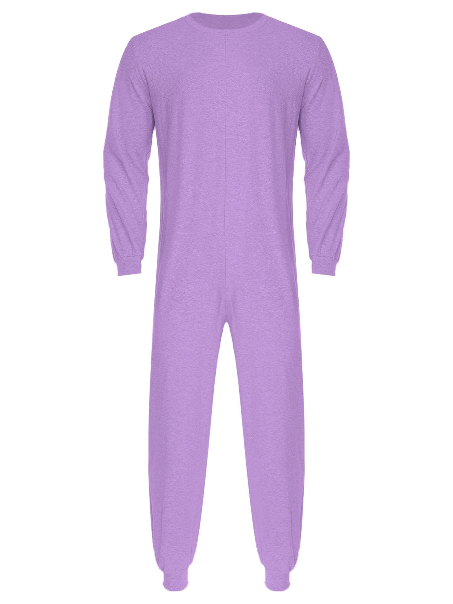 Unisex Anti-Strip Adaptive Jumpsuit Long Sleeve Back Zipper for Dementia