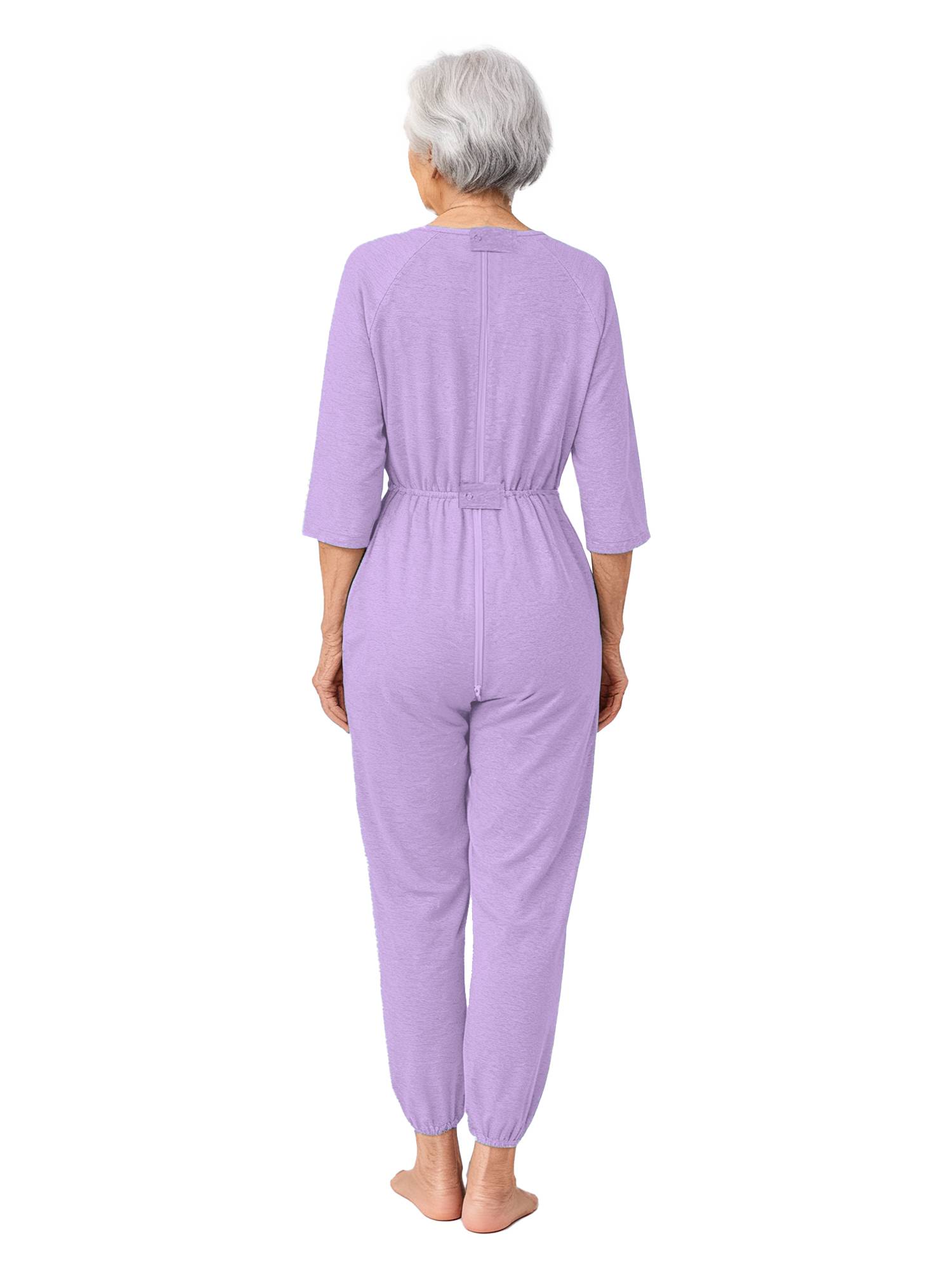 Unisex Adult Long Sleeve Anti-Strip Adaptive Jumpsuit for Dementia, Special Need