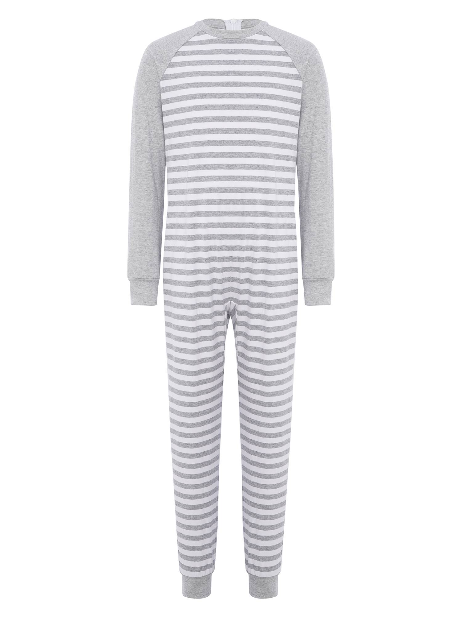 Kids Special Needs Adaptive Clothing Long Sleeve Stripe Autism Sensory Jumpsuit