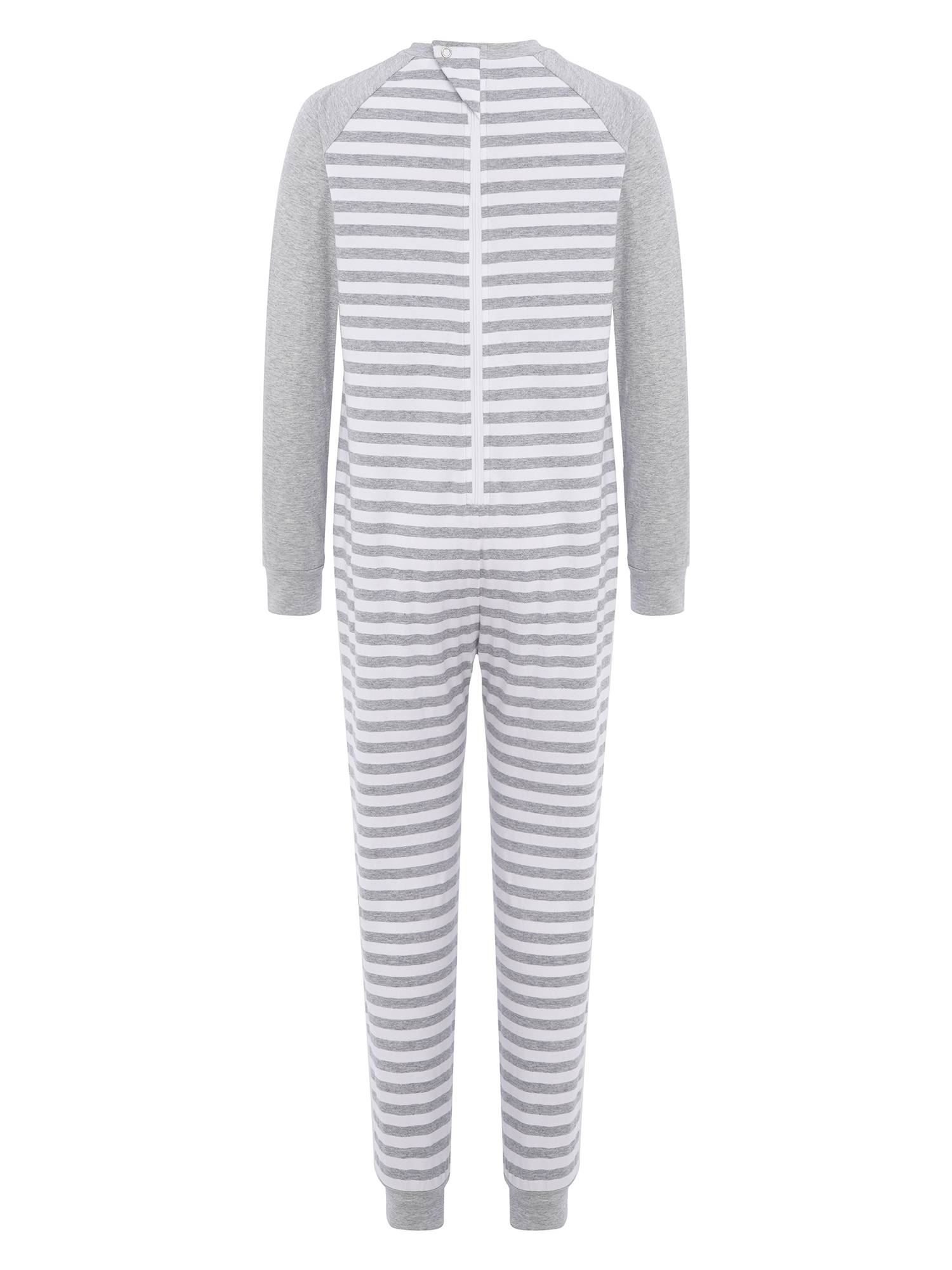 Kids Special Needs Adaptive Clothing Long Sleeve Stripe Autism Sensory Jumpsuit