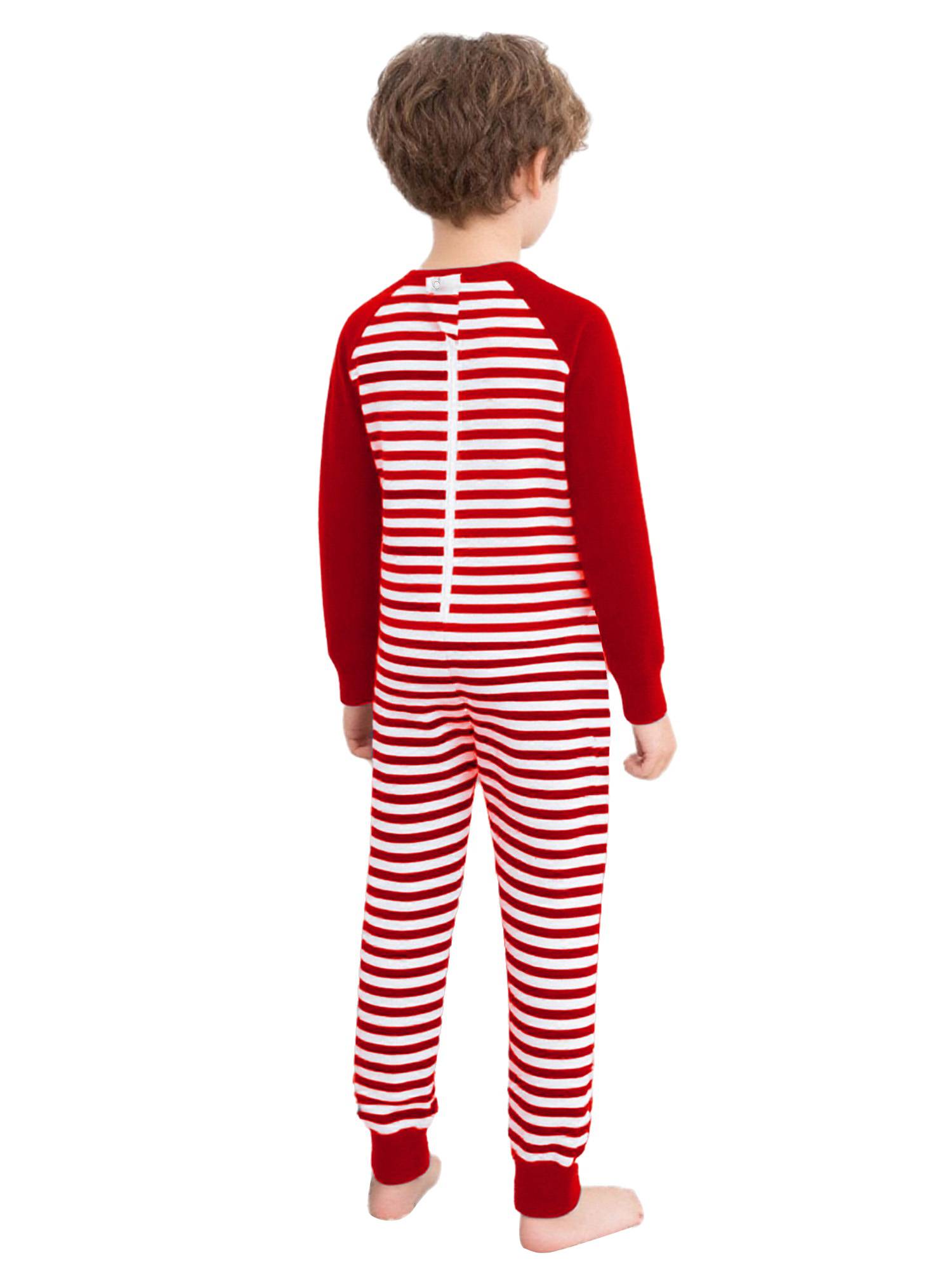 Kids Special Needs Adaptive Clothing Long Sleeve Stripe Autism Sensory Jumpsuit
