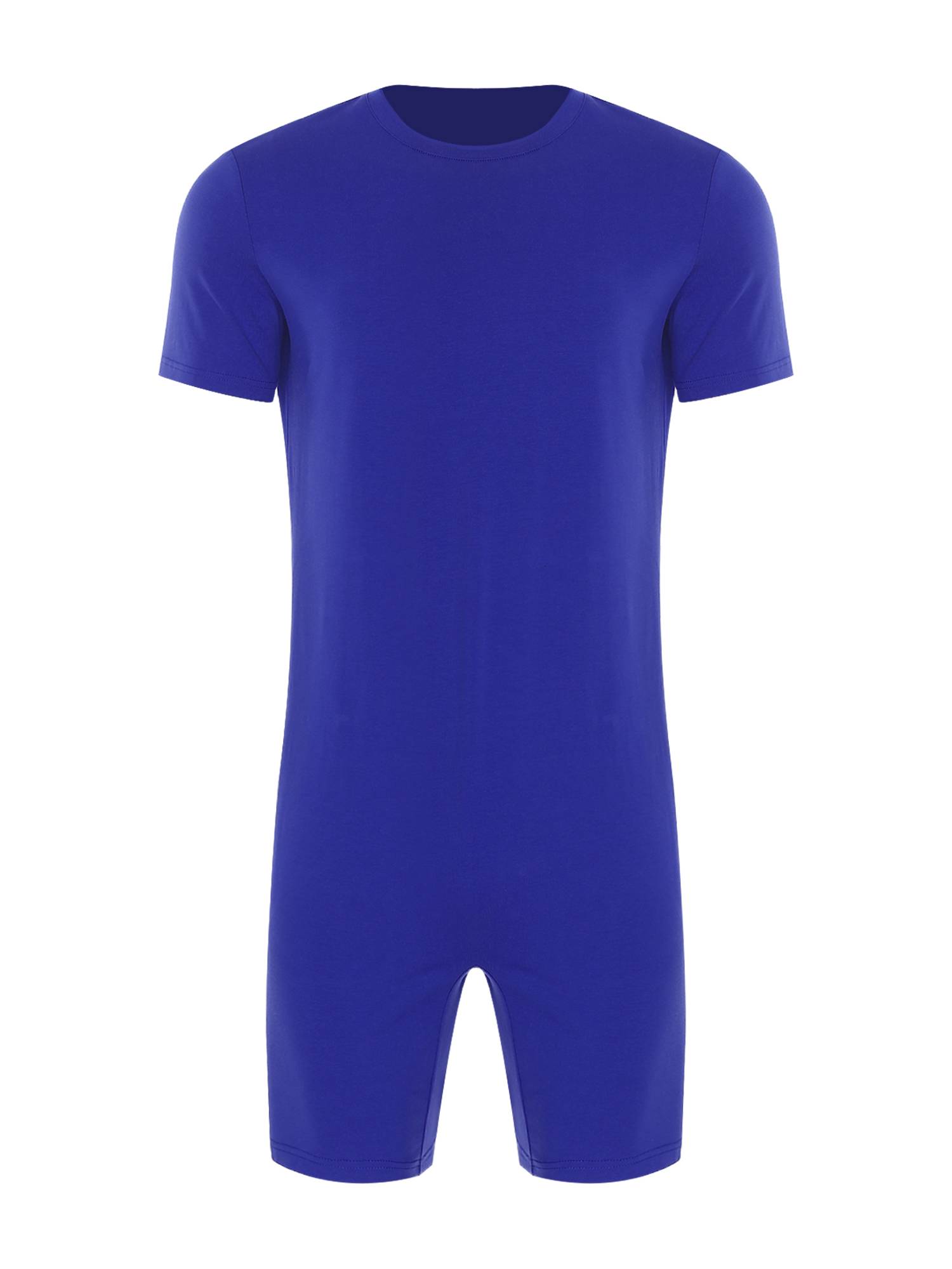 Adults Unisex Anti-strip Adaptive Jumpsuit Short Sleeve Back Zipper Rompers