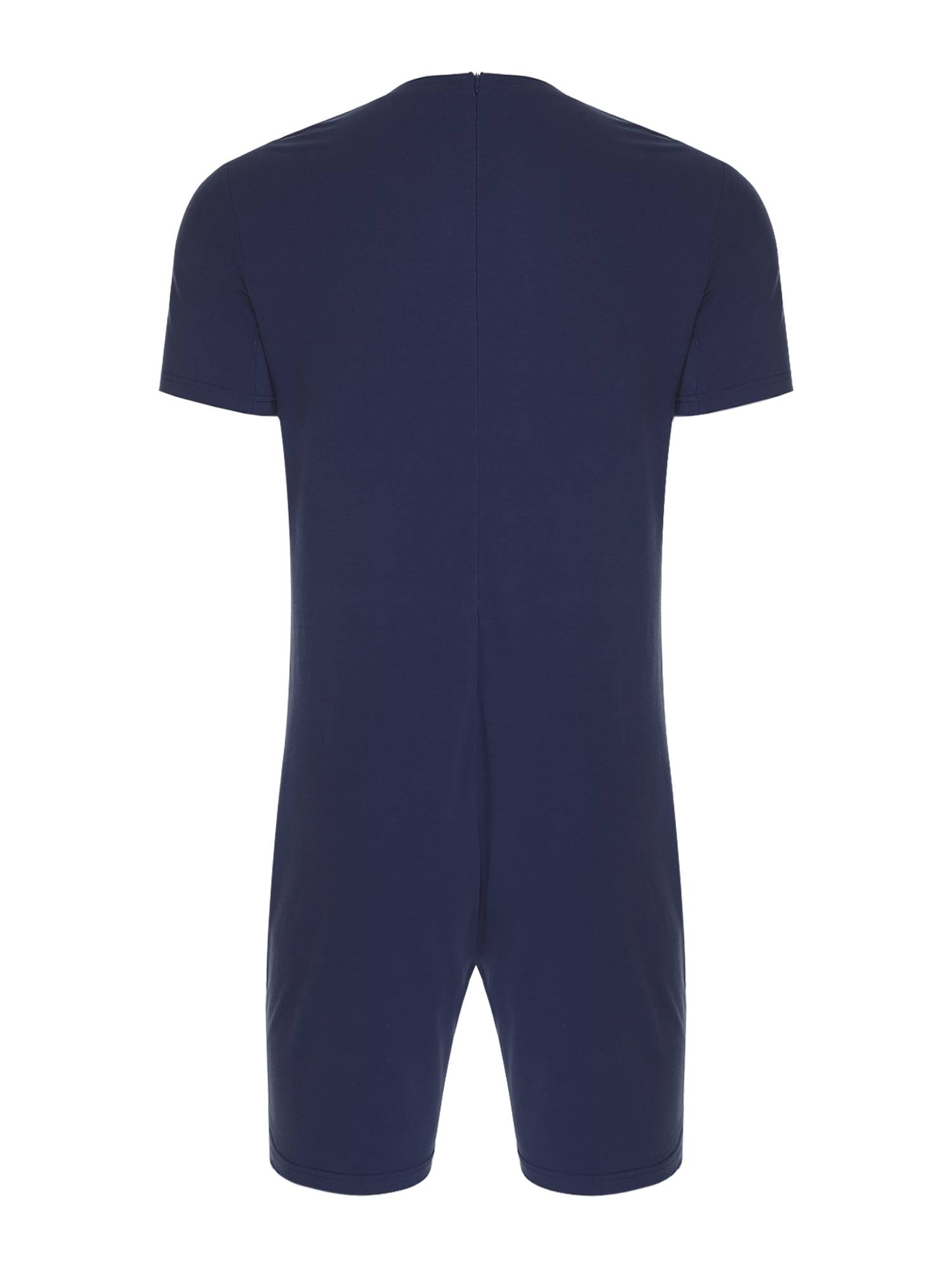 Adults Unisex Anti-strip Adaptive Jumpsuit Short Sleeve Back Zipper Rompers