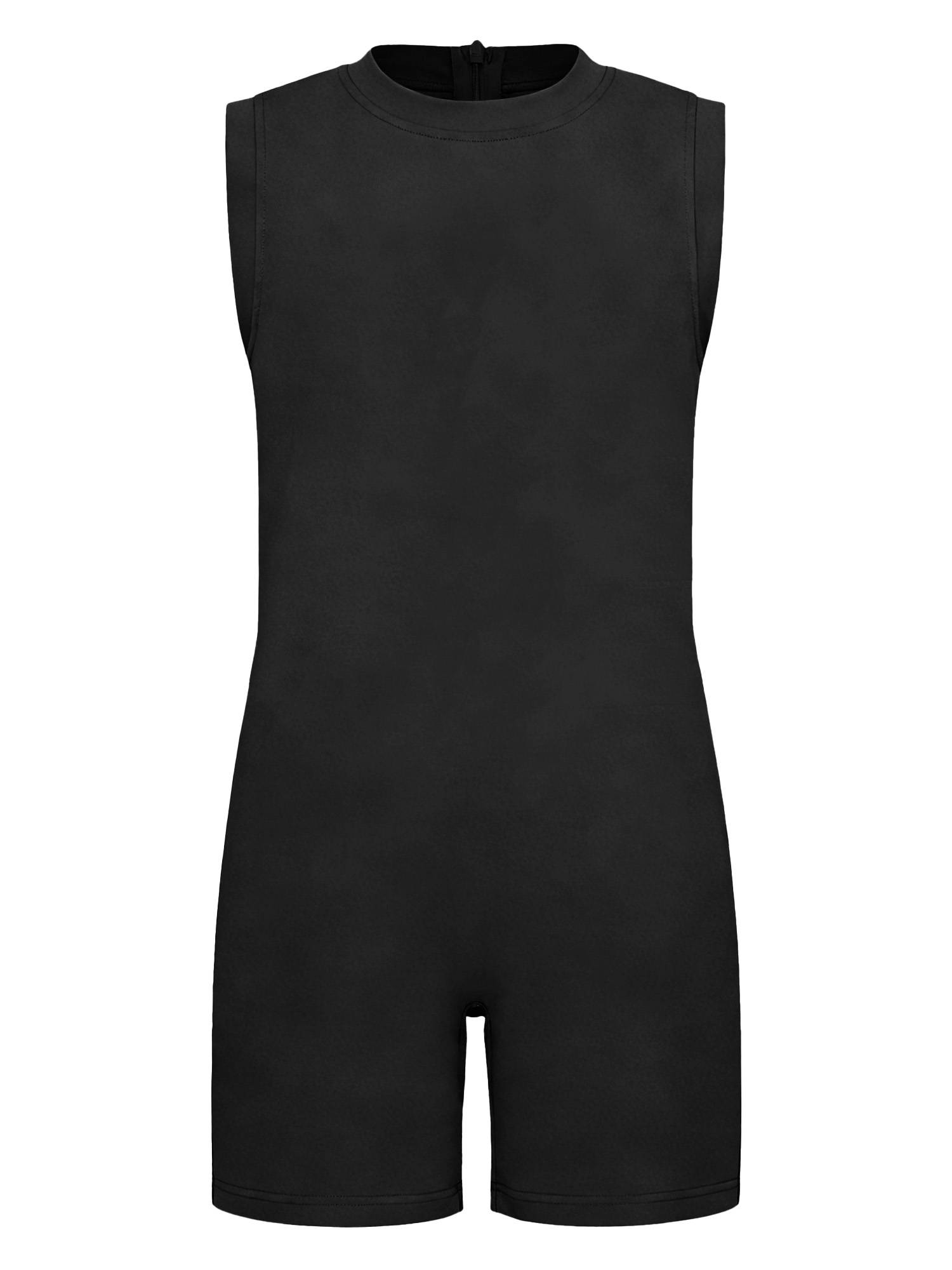 Kids Adaptive Romper Sleeveless Back Zipper Sensory Friendly for Special Needs
