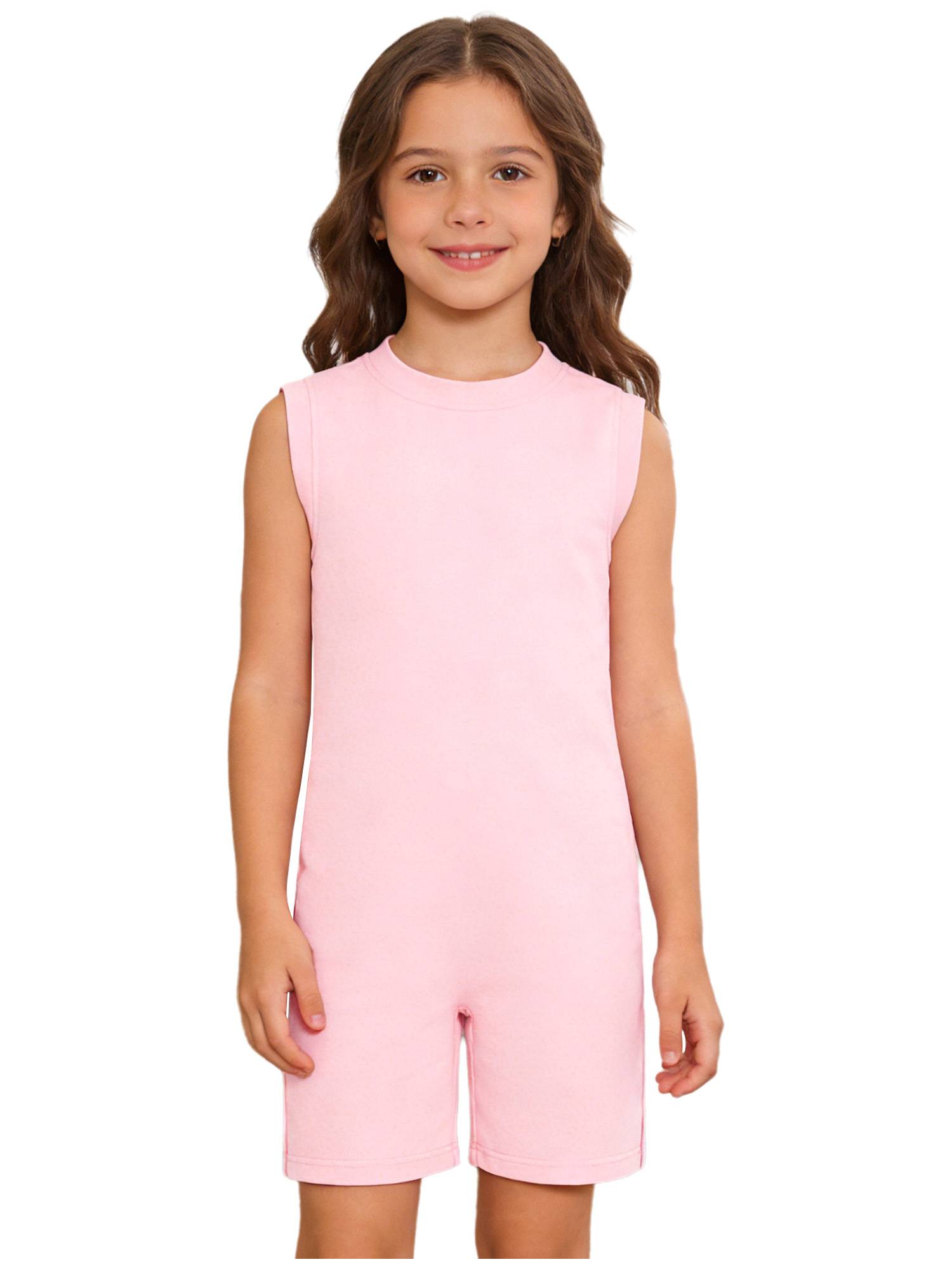 Kids Adaptive Romper Sleeveless Back Zipper Sensory Friendly for Special Needs