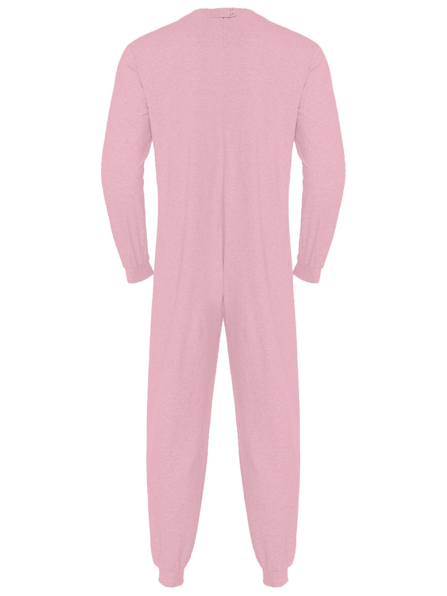 Unisex Anti-Strip Adaptive Jumpsuit Long Sleeve Back Zipper for Dementia
