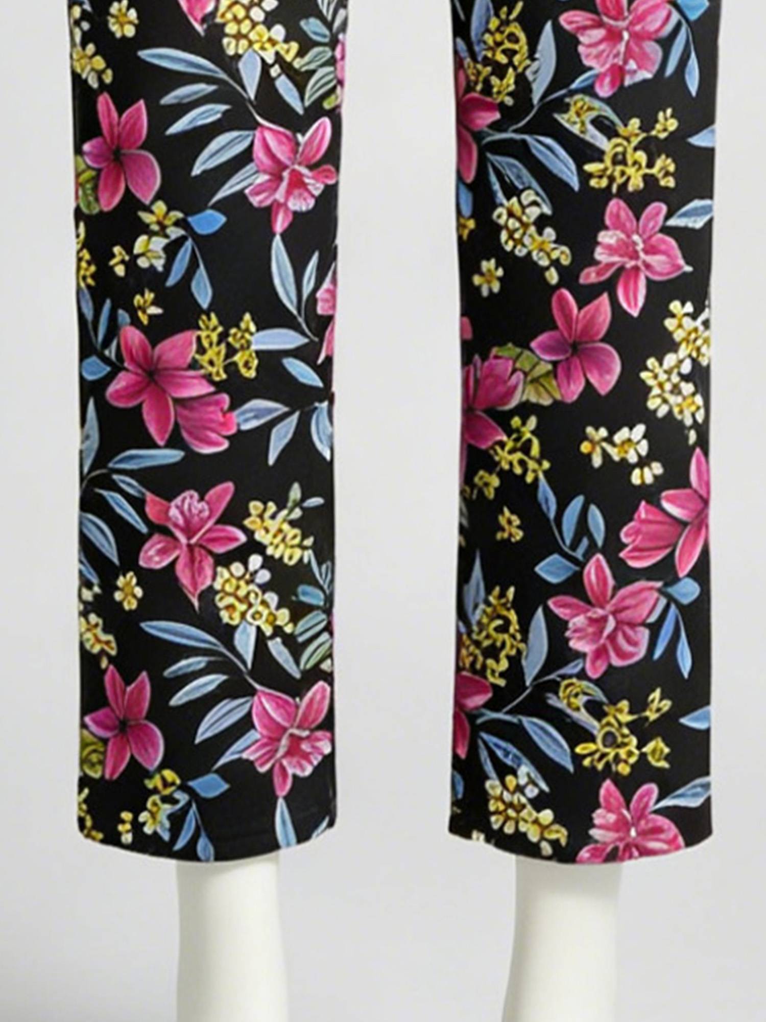 Womens Floral Short Sleeve Back Zipper Anti-strip Adaptive Rompers for Alzheimer