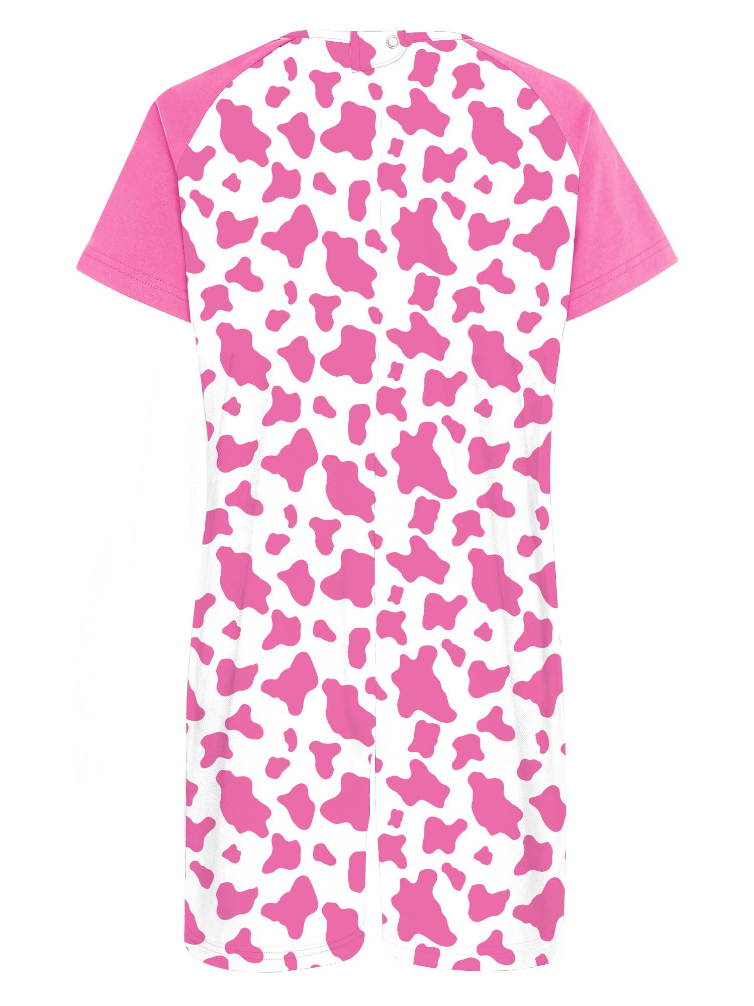 Kids Special Needs Adaptive Clothing Cute Printed Anti-strip Jumpsuit