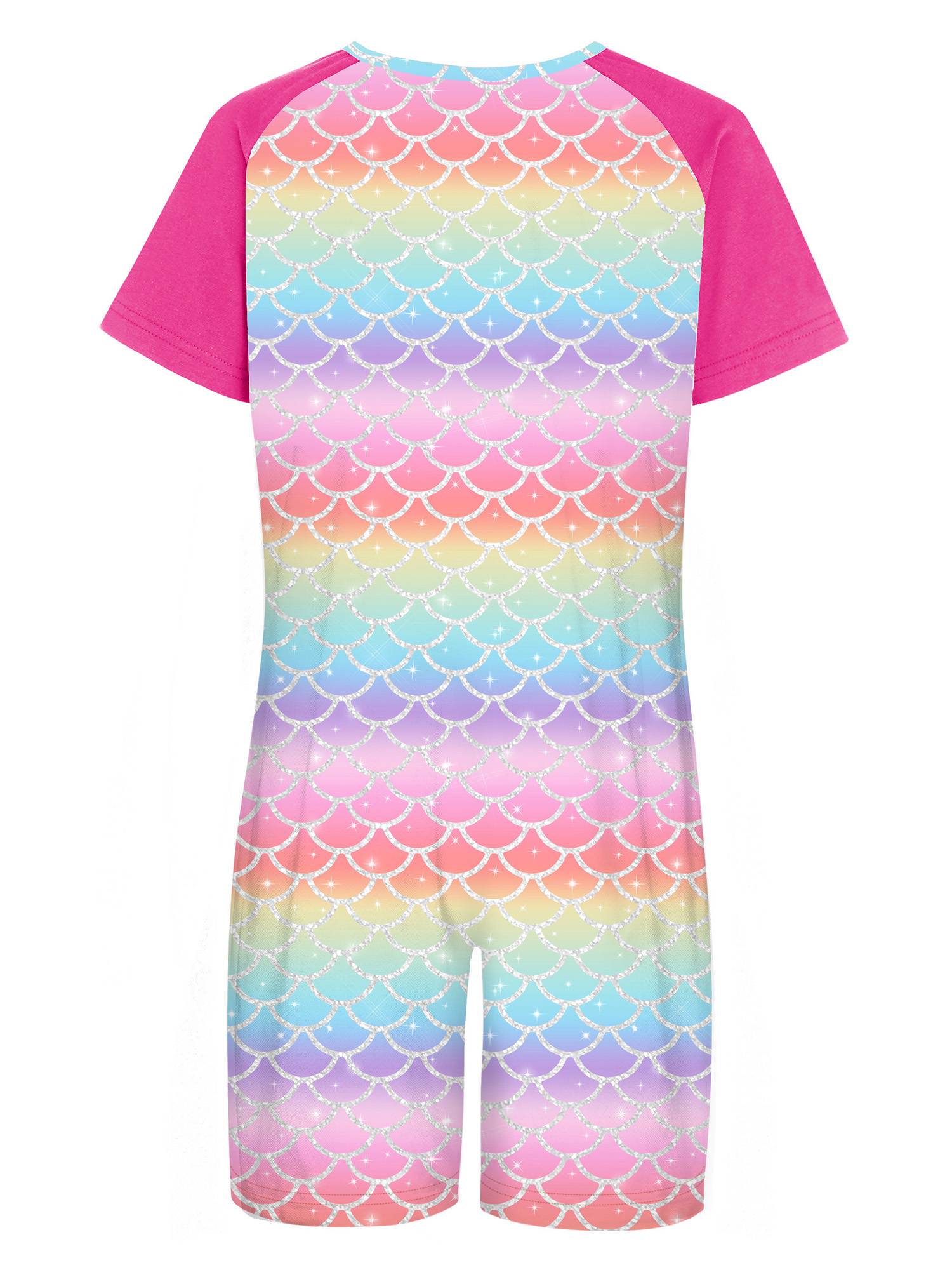 Kids Special Needs Adaptive Clothing Cute Printed Anti-strip Jumpsuit