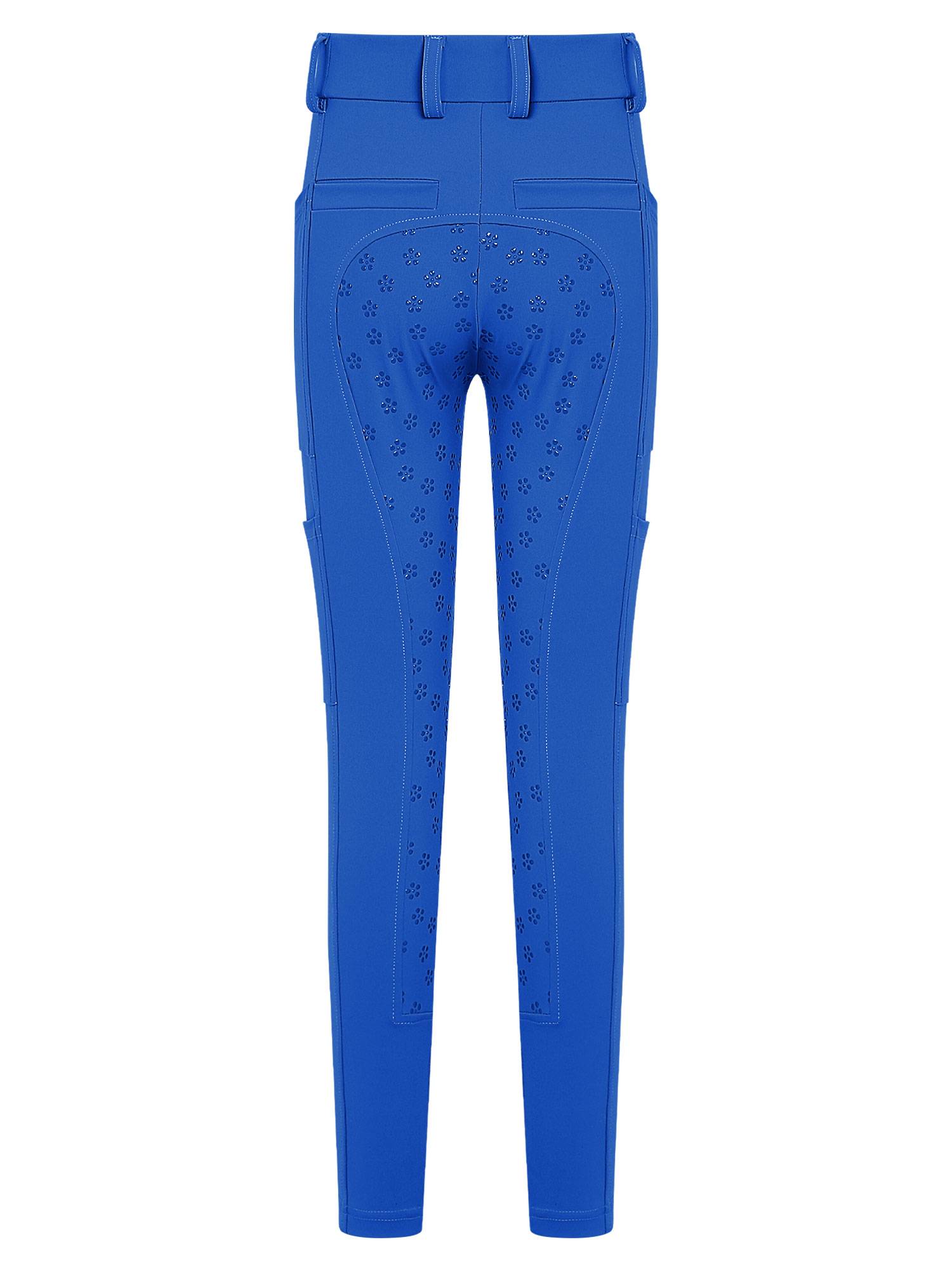 Kids Equestrian Full Seat Breeches Anti-Slip Riding Leggings with Multi-Pocket