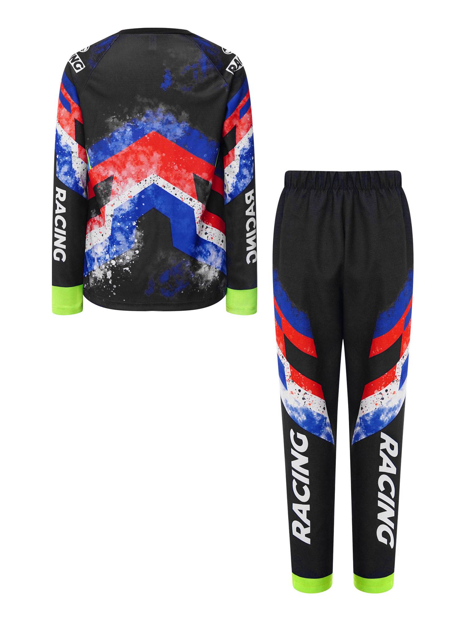 Boys Motocross 2-Piece Jersey & Pants Set for Off-Road & Mountain Biking