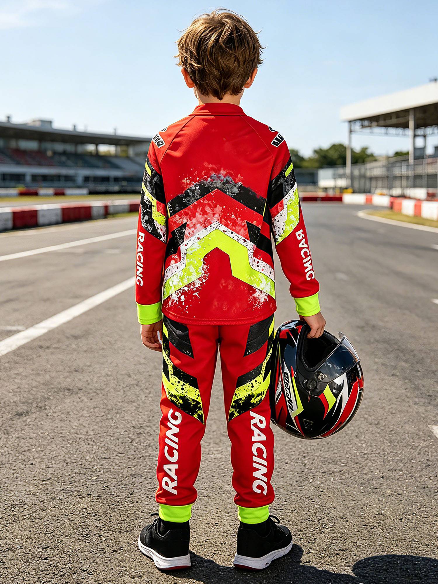 Boys Motocross 2-Piece Jersey & Pants Set for Off-Road & Mountain Biking