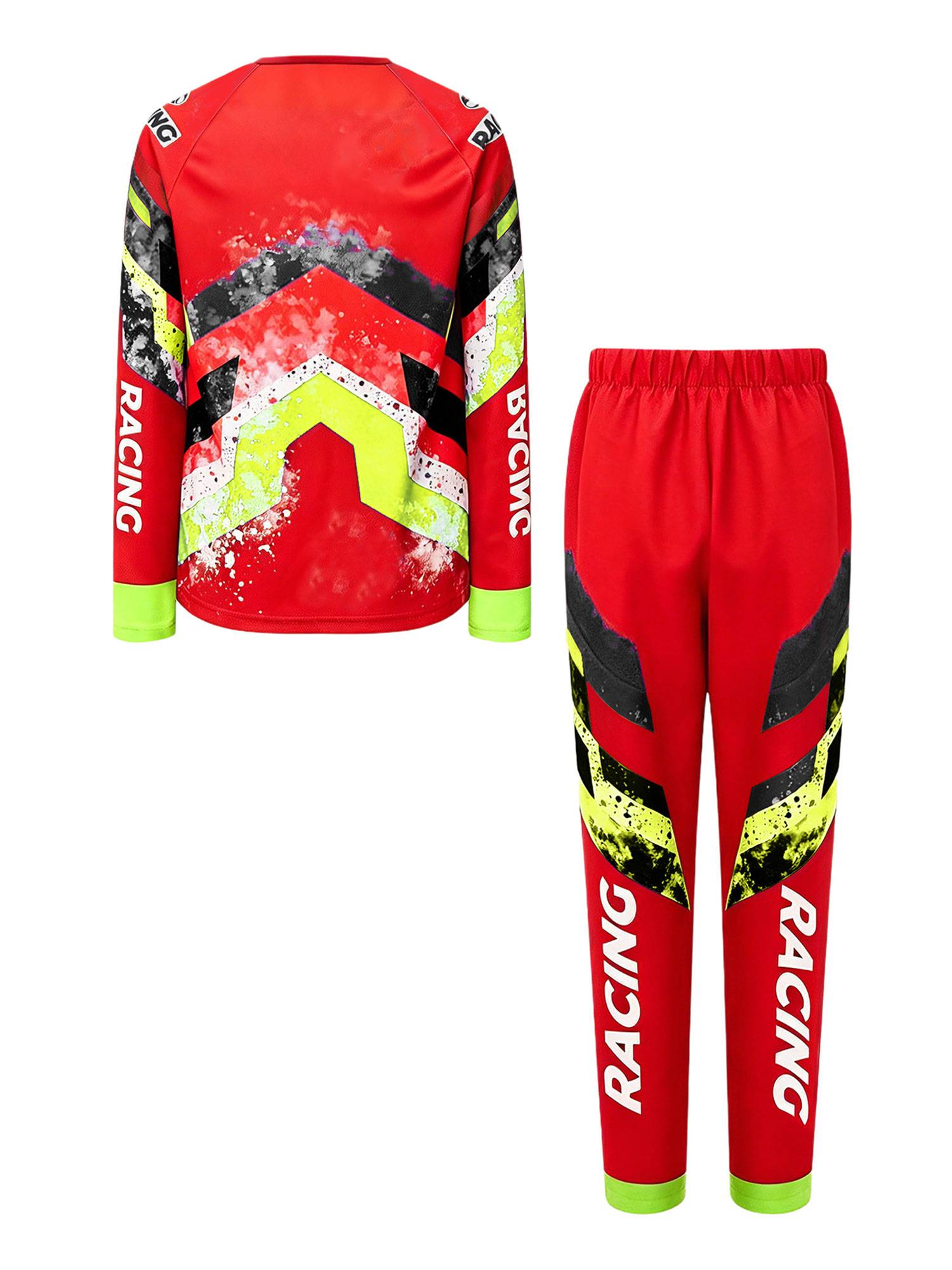 Boys Motocross 2-Piece Jersey & Pants Set for Off-Road & Mountain Biking