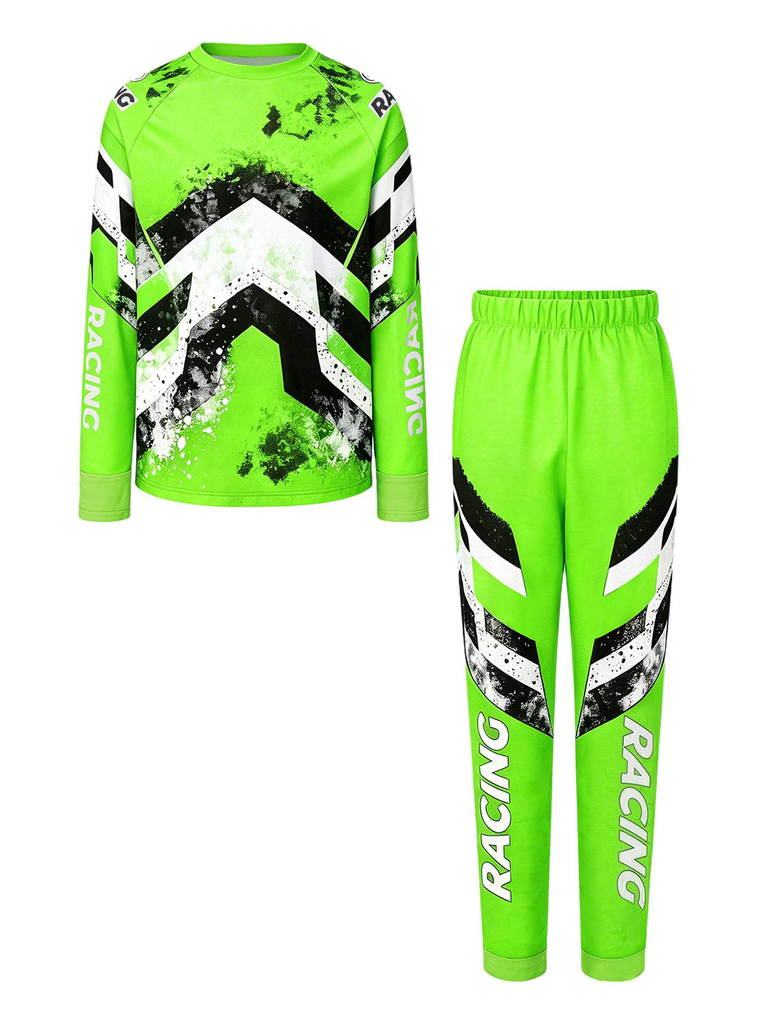 Boys Motocross 2-Piece Jersey & Pants Set for Off-Road & Mountain Biking