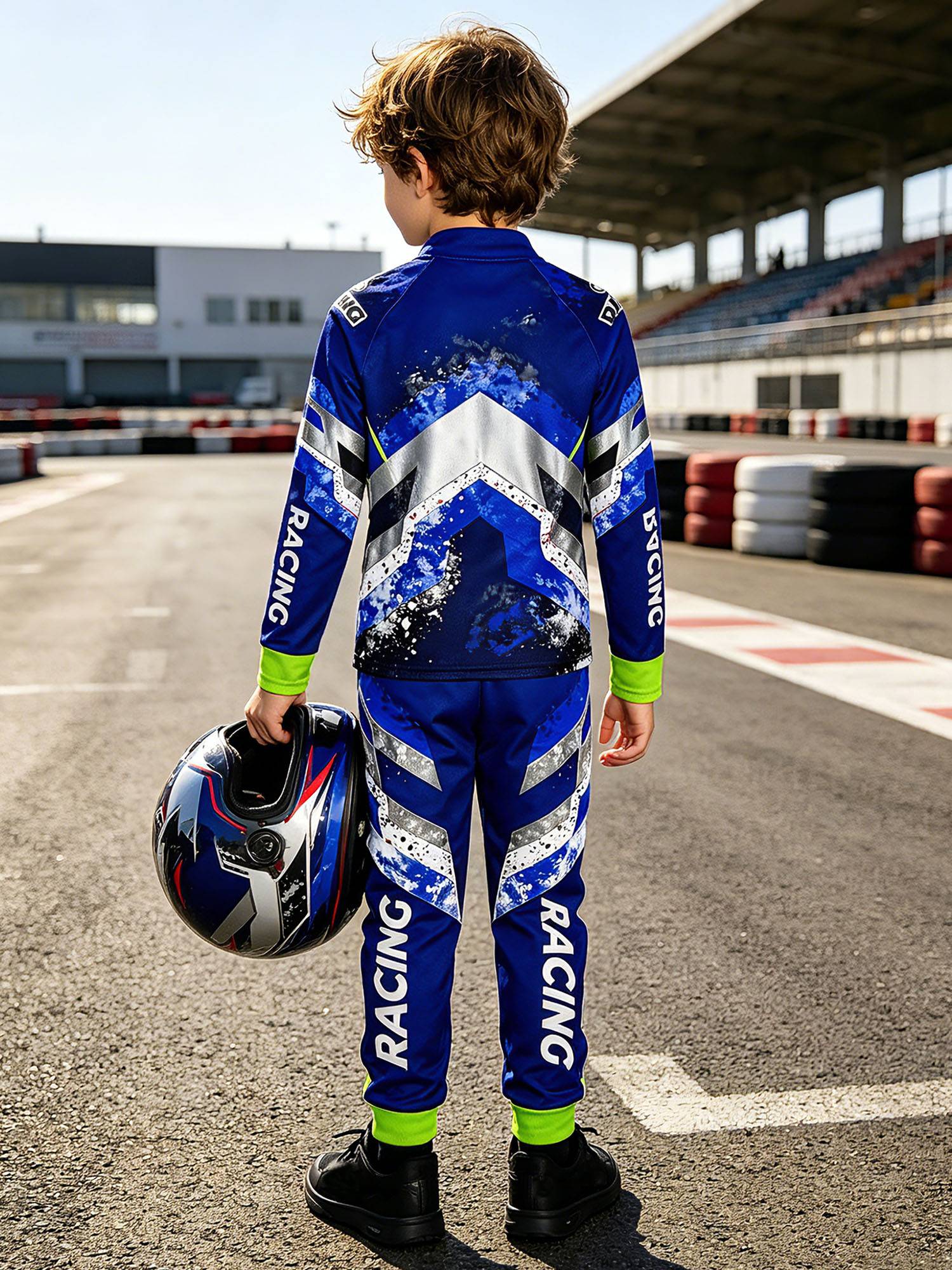 Boys Motocross 2-Piece Jersey & Pants Set for Off-Road & Mountain Biking