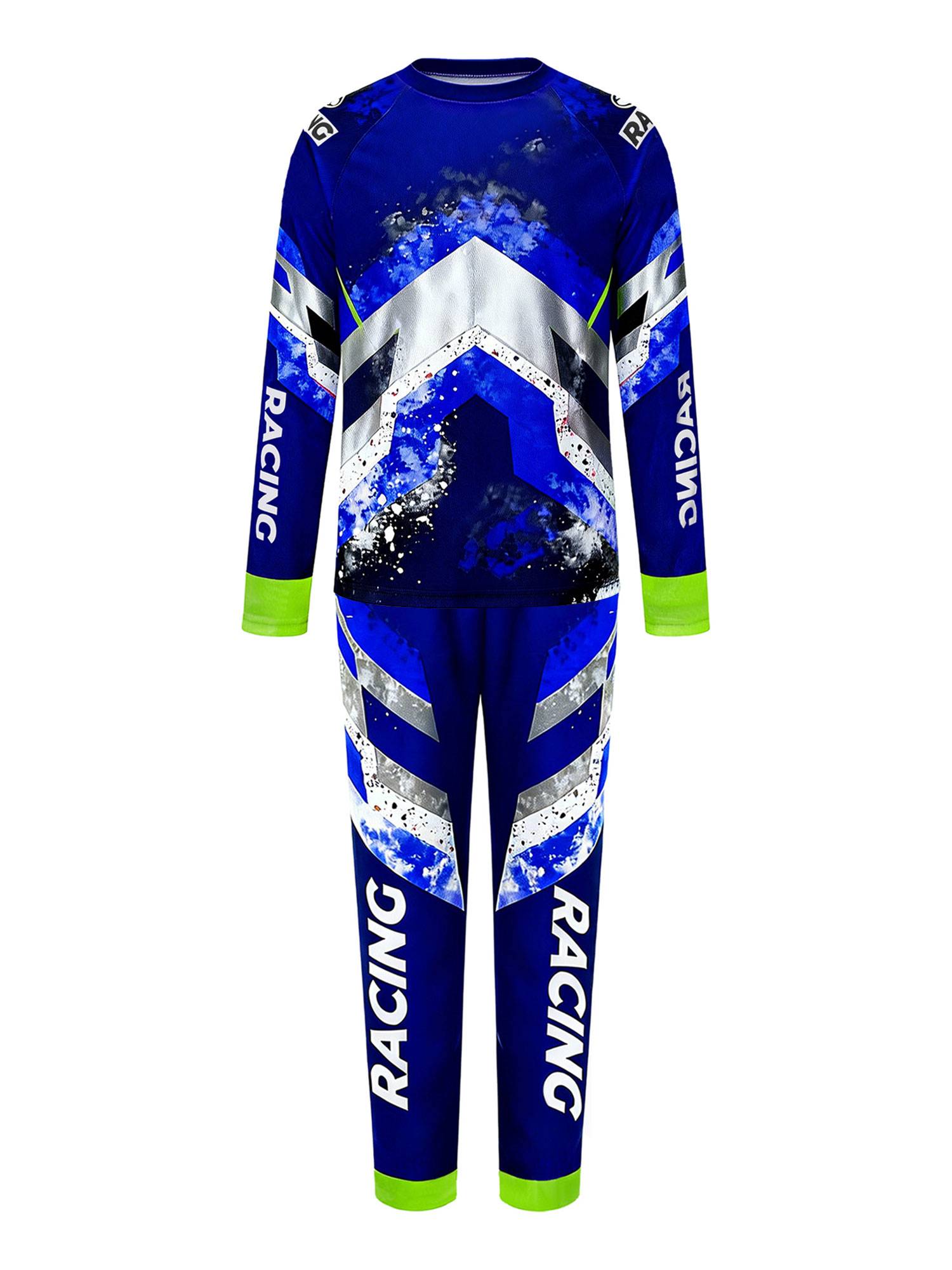 Boys Motocross 2-Piece Jersey & Pants Set for Off-Road & Mountain Biking