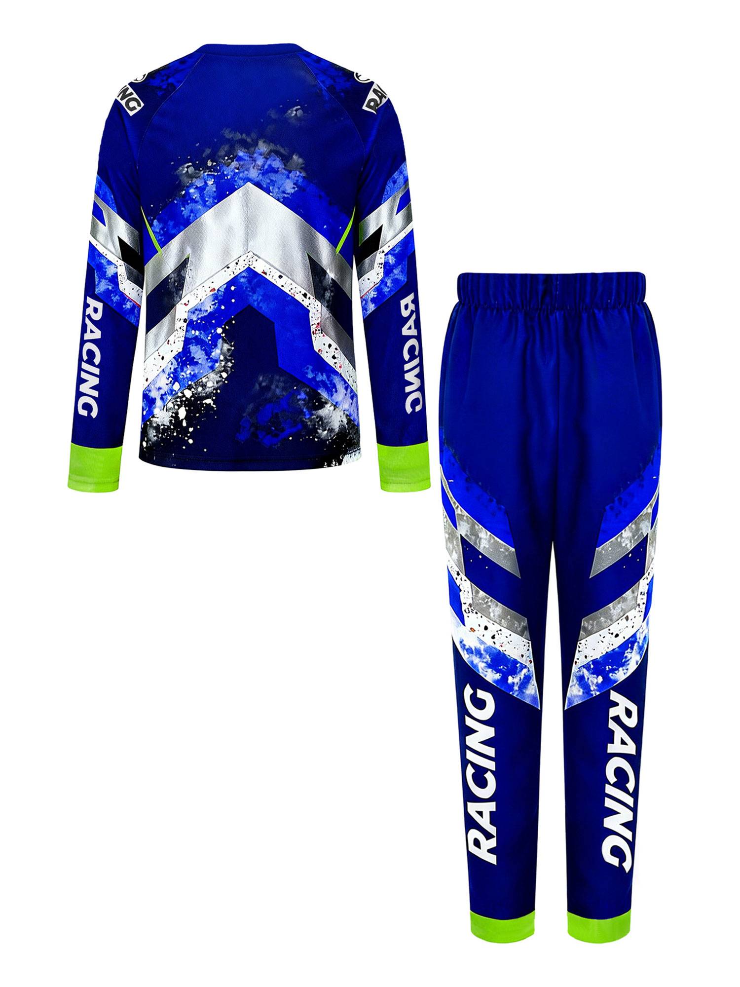 Boys Motocross 2-Piece Jersey & Pants Set for Off-Road & Mountain Biking