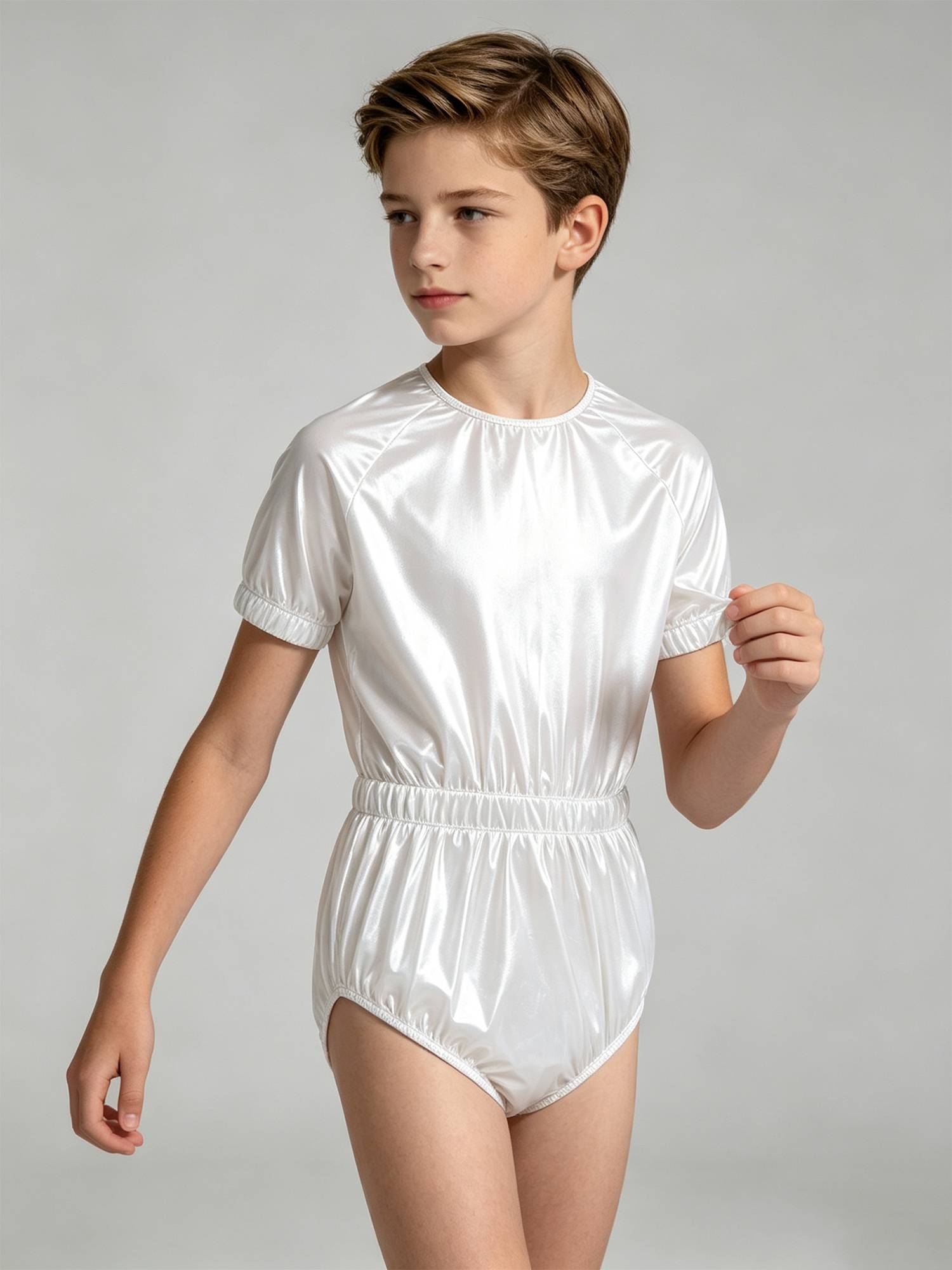 Kids Adaptive Clothing for Special Needs Waterproof Anti-strip Jumpsuit