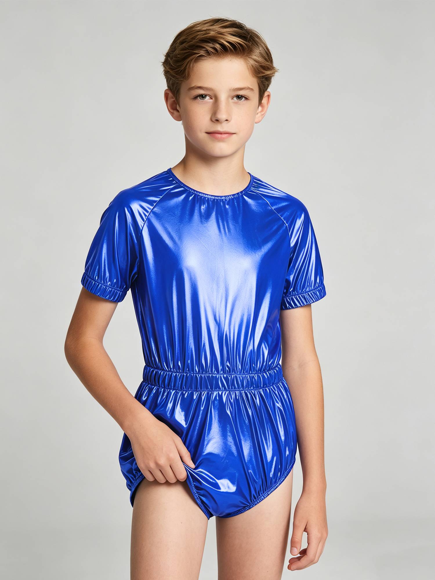 Kids Adaptive Clothing for Special Needs Waterproof Anti-strip Jumpsuit