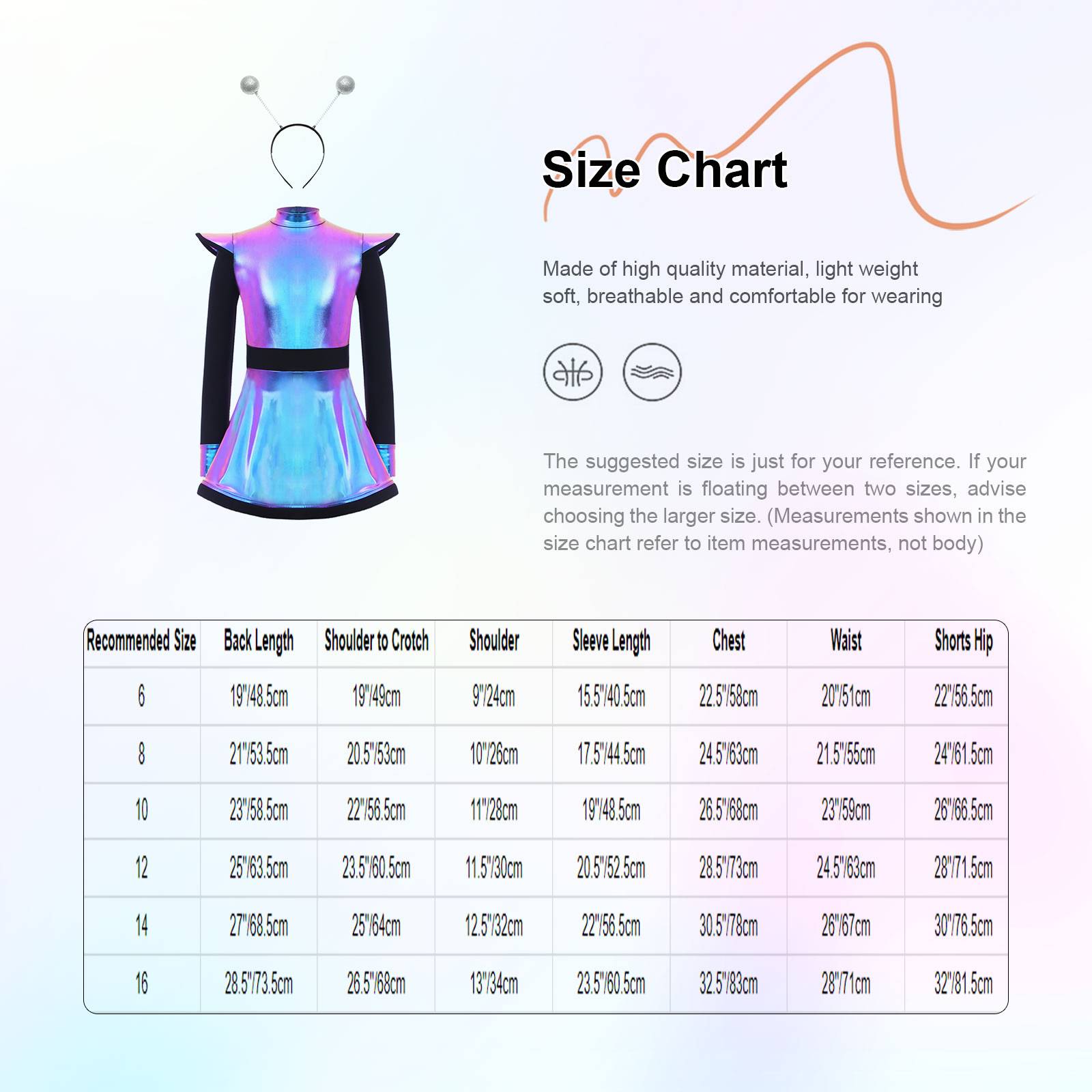 Kids Girls Outfit Fashion Dress Galaxy Alien Costume Dancewear Patchwork Gloss