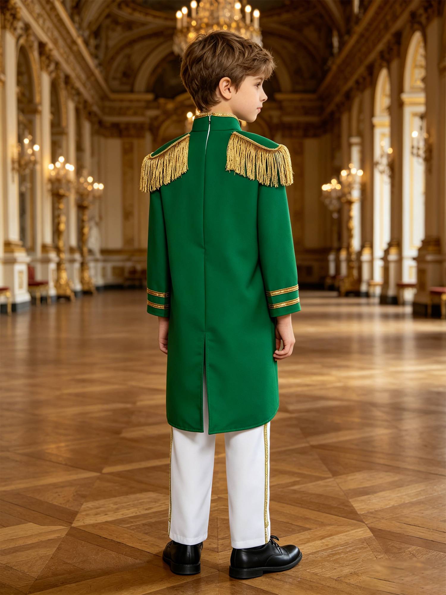 Boys Costume Coat Top Outfit Performance Set Court Photo Shooting Formal Theme