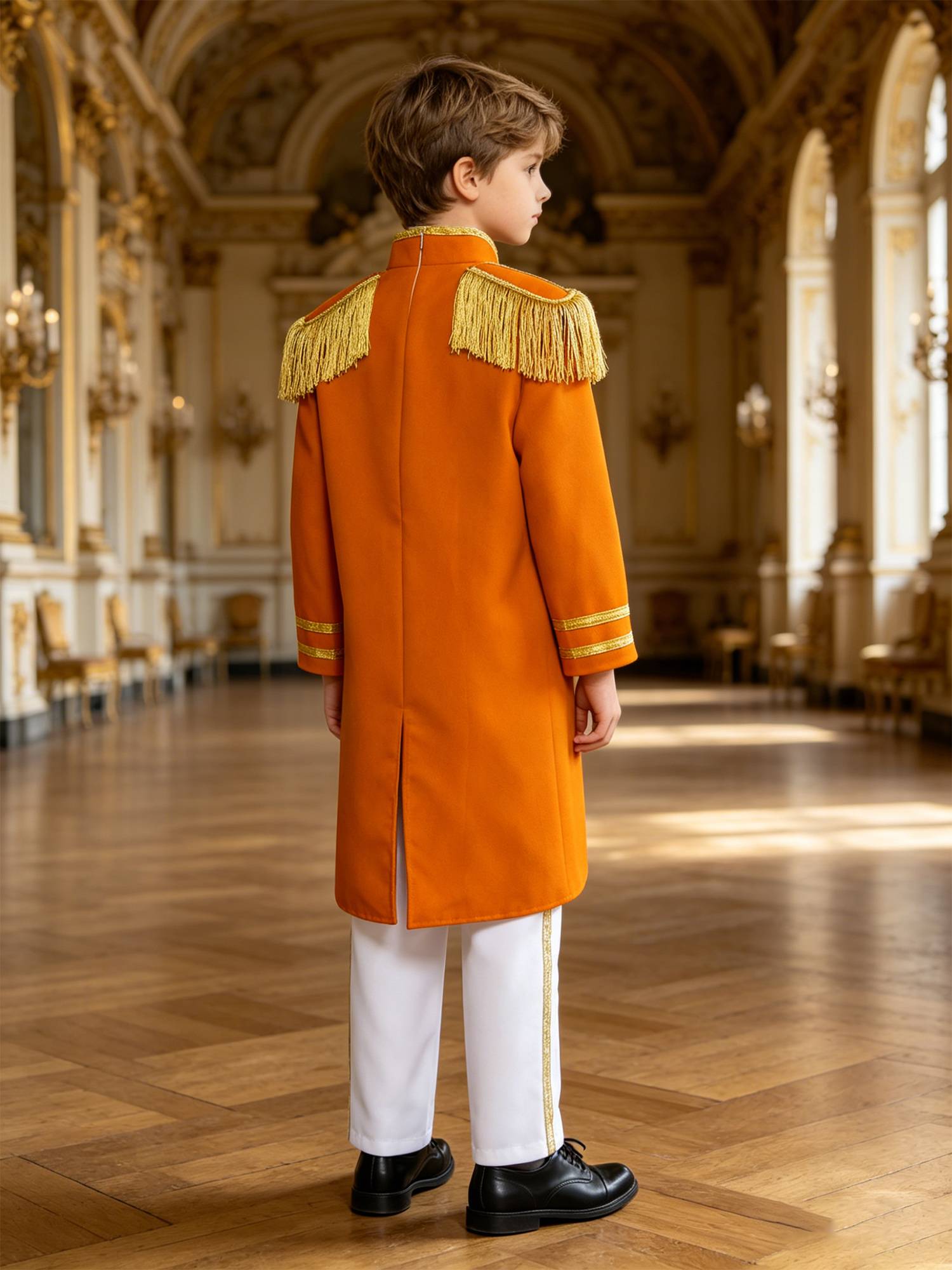 Boys Costume Coat Top Outfit Performance Set Court Photo Shooting Formal Theme