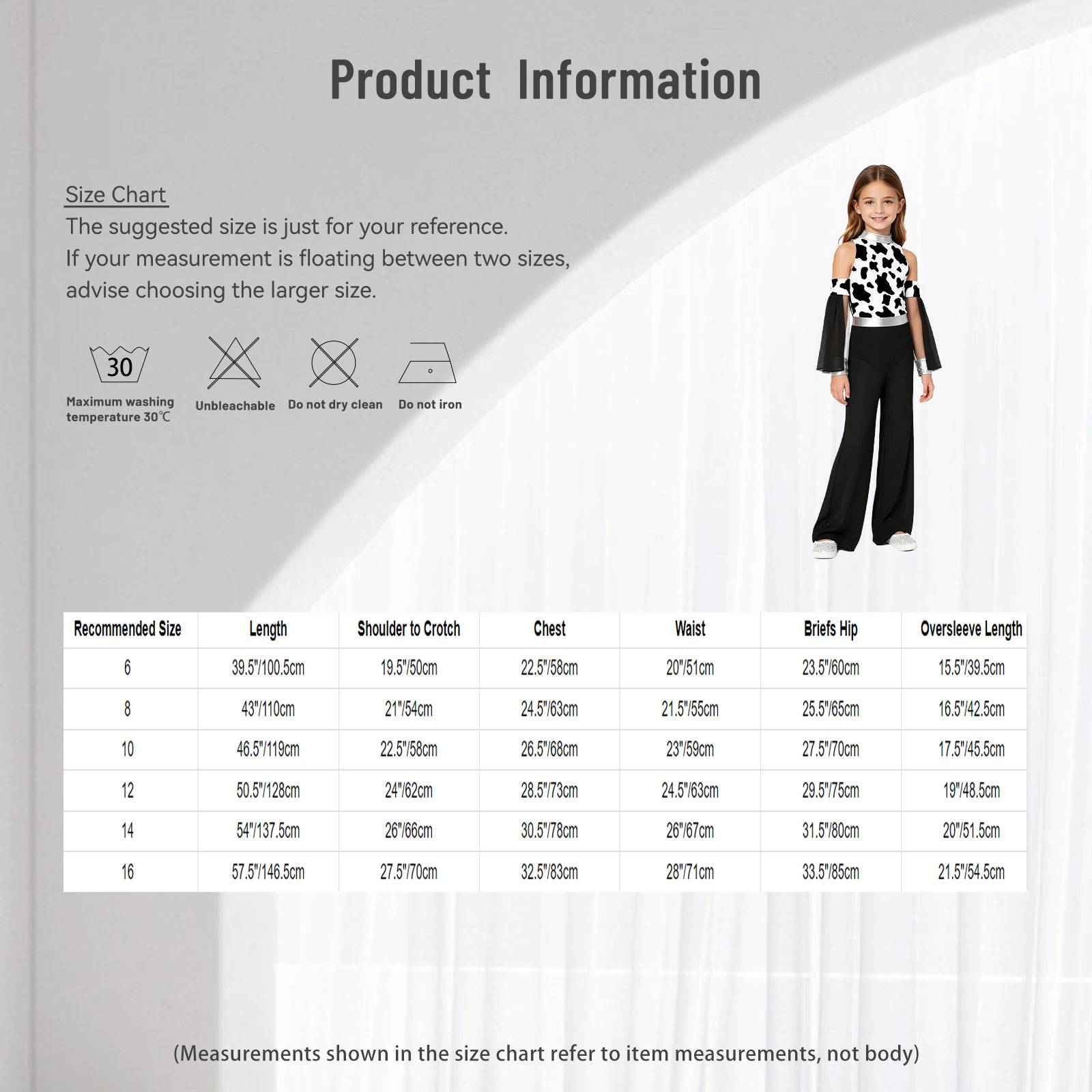 Kids Girls Cave Costumes Dancewear Jumpsuit Dress-Up Romper Design Patchwork