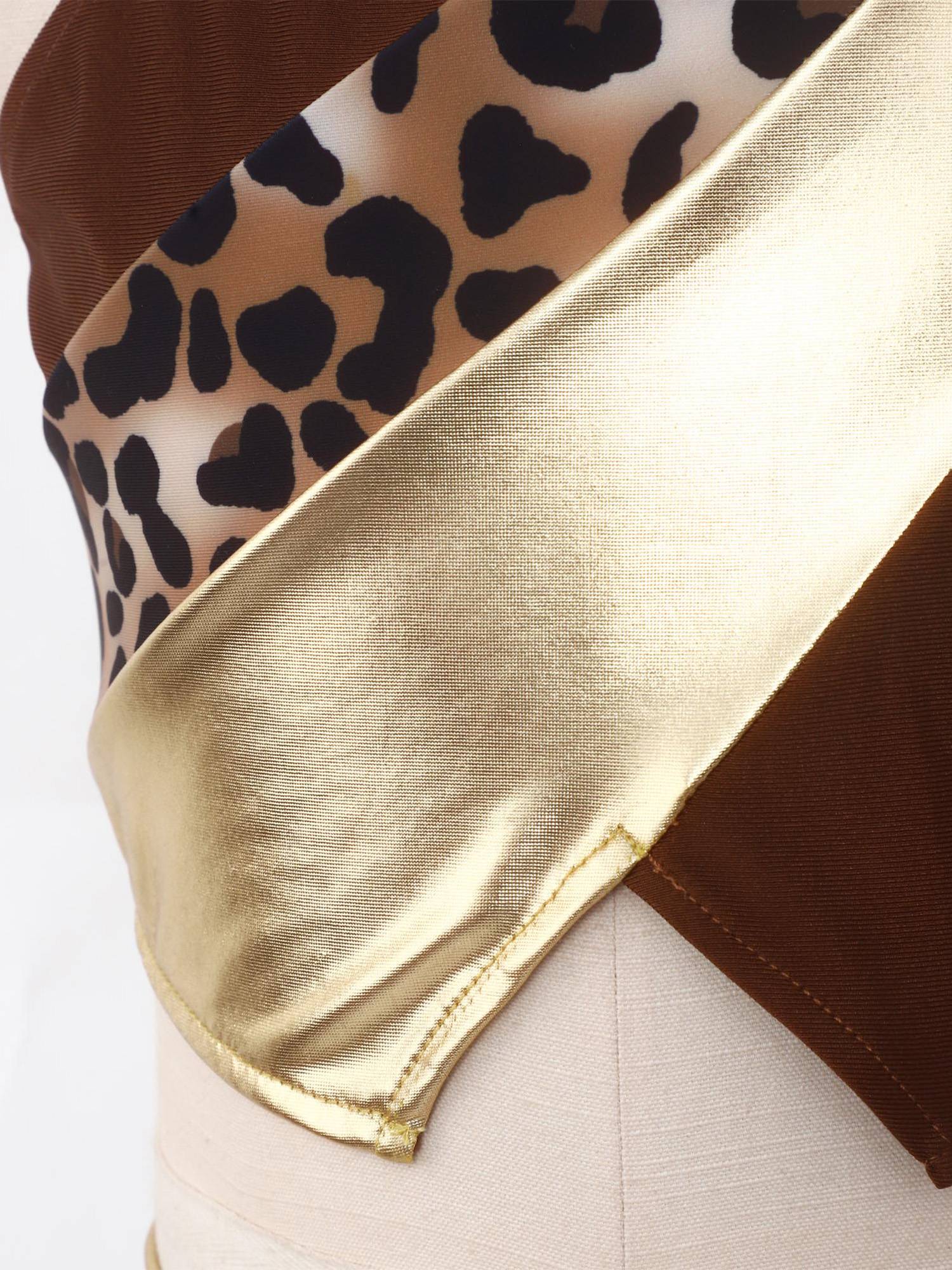 Kids Girls Leopard Print Dress Up Cavegirl Costume Halloween Outfit Photo Show