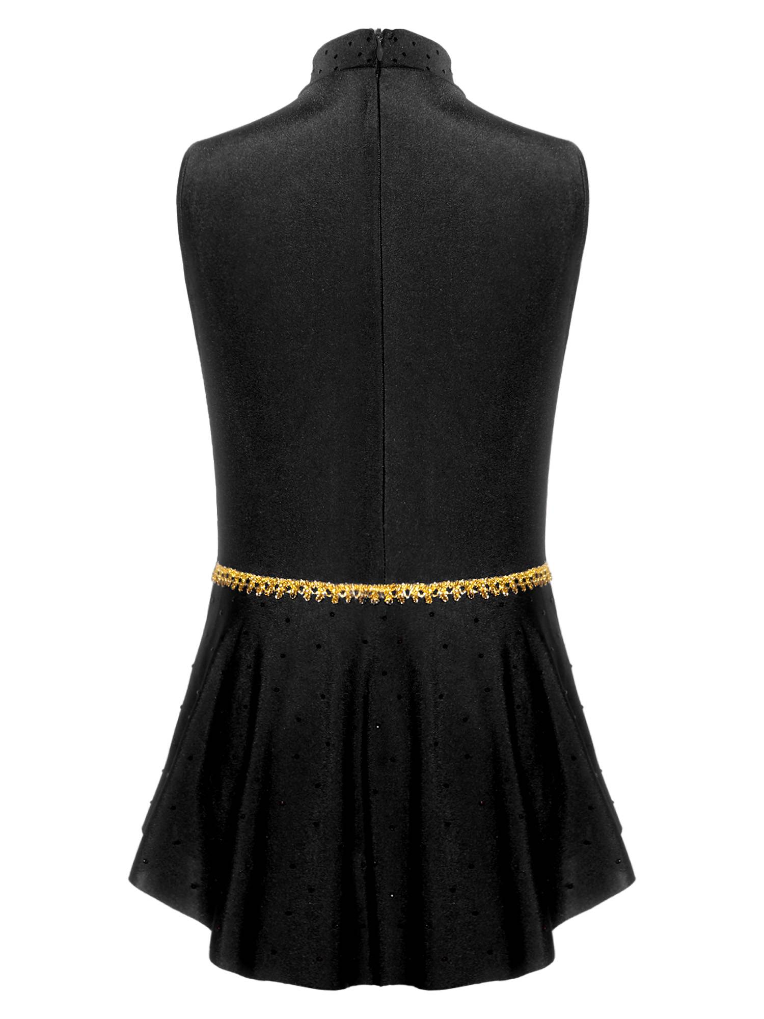 Kids Girls Leotard Halloween Costume Color Block Bodysuit With Back Panel Stage