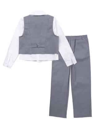 Toddler/Kids Boys 4-piece Wedding Party Suits back image