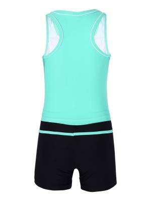 Girls Two Pieces Swim Tanks and Shorts Beachwear Set back image