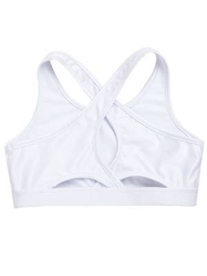 Kids Girls Sleeveless Keyhole Back Sport Crop Top back image