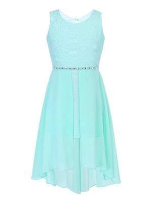 Todller/Kids Girls Sparkly High-Low Dress front image
