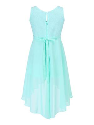 Todller/Kids Girls Sparkly High-Low Dress back image