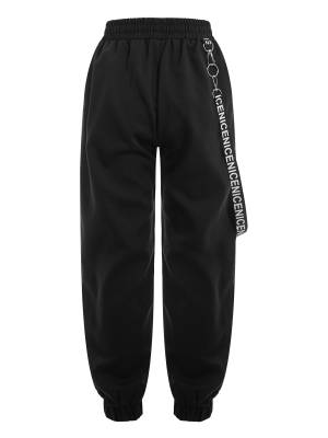 Kids Girls Metal Chain Pocket Sweatpants back image