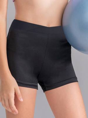 Kids Girls Solid Color Cotton Elastic Shorts Sports Bottom back image