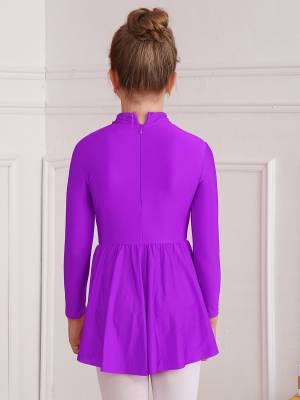 Kids Girls Long Sleeve Buttons Circus Ringmaster Jumpsuit Dress back image