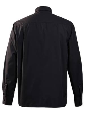 Men Halloween Stand Collar Long Sleeve Preacher Costume Shirt back image