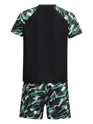 Kids Boys 2pcs Short Sleeve Top and Trunks Swimwear Set back image